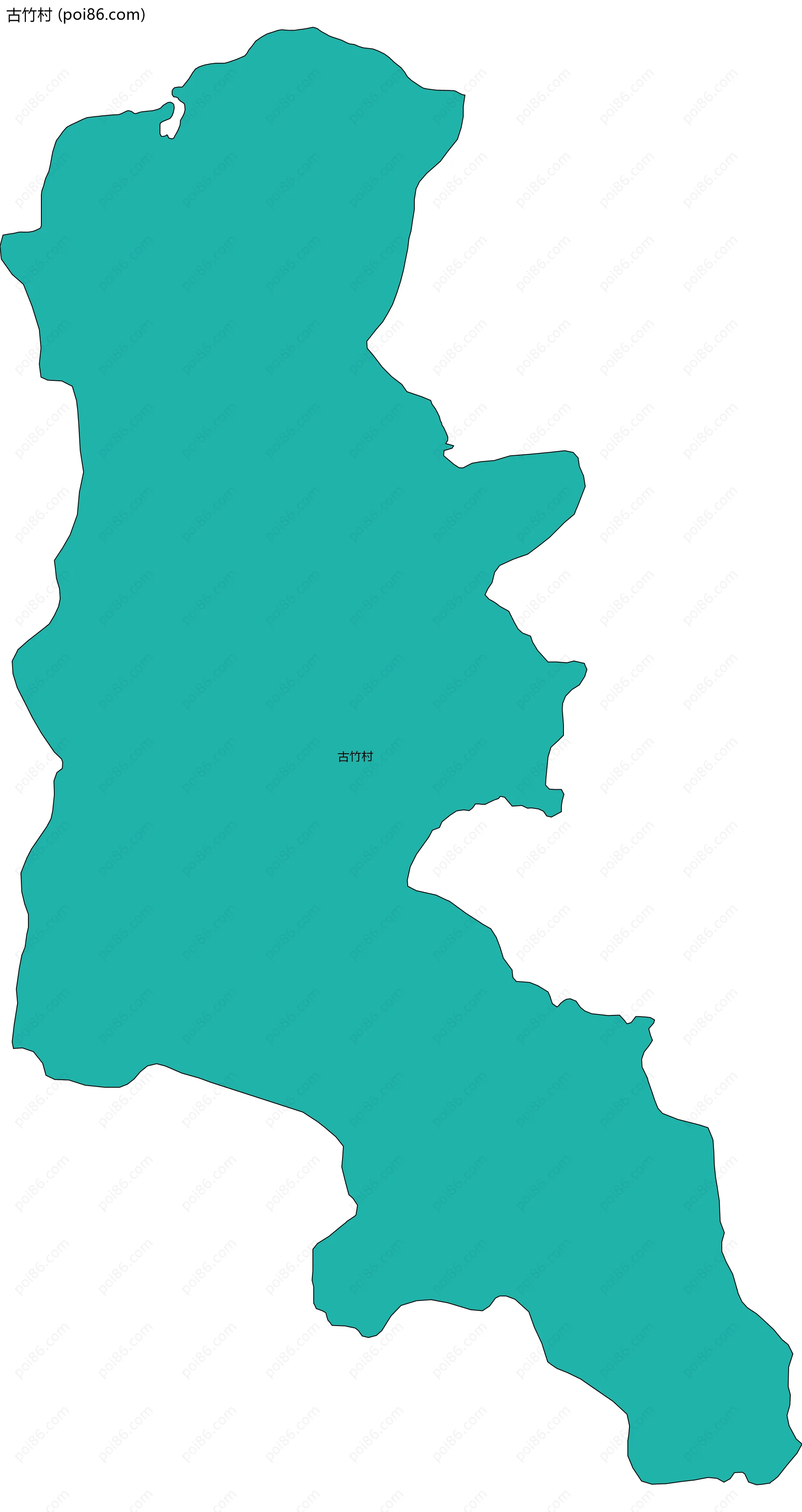 古竹村边界地图