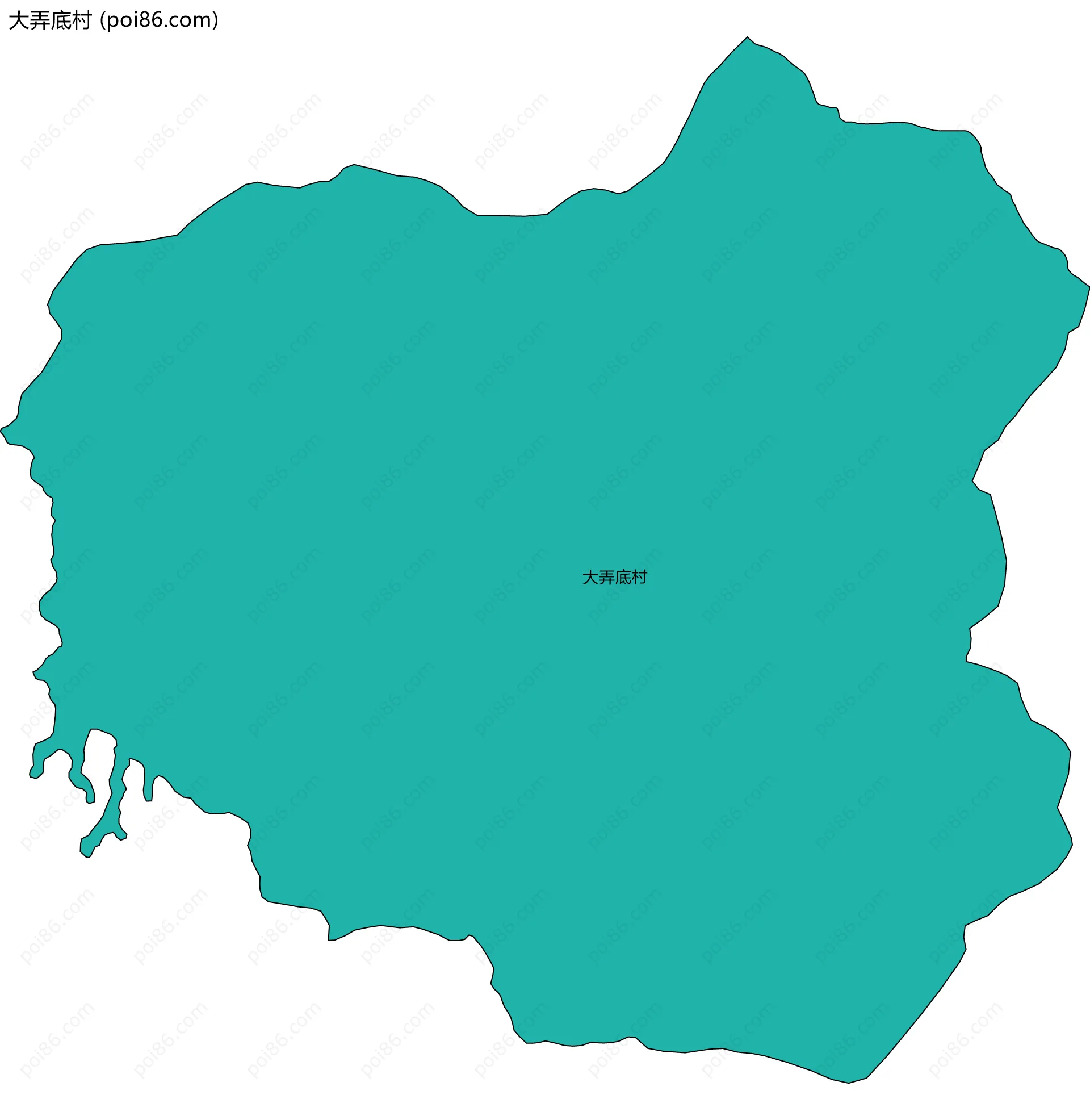 大弄底村边界地图