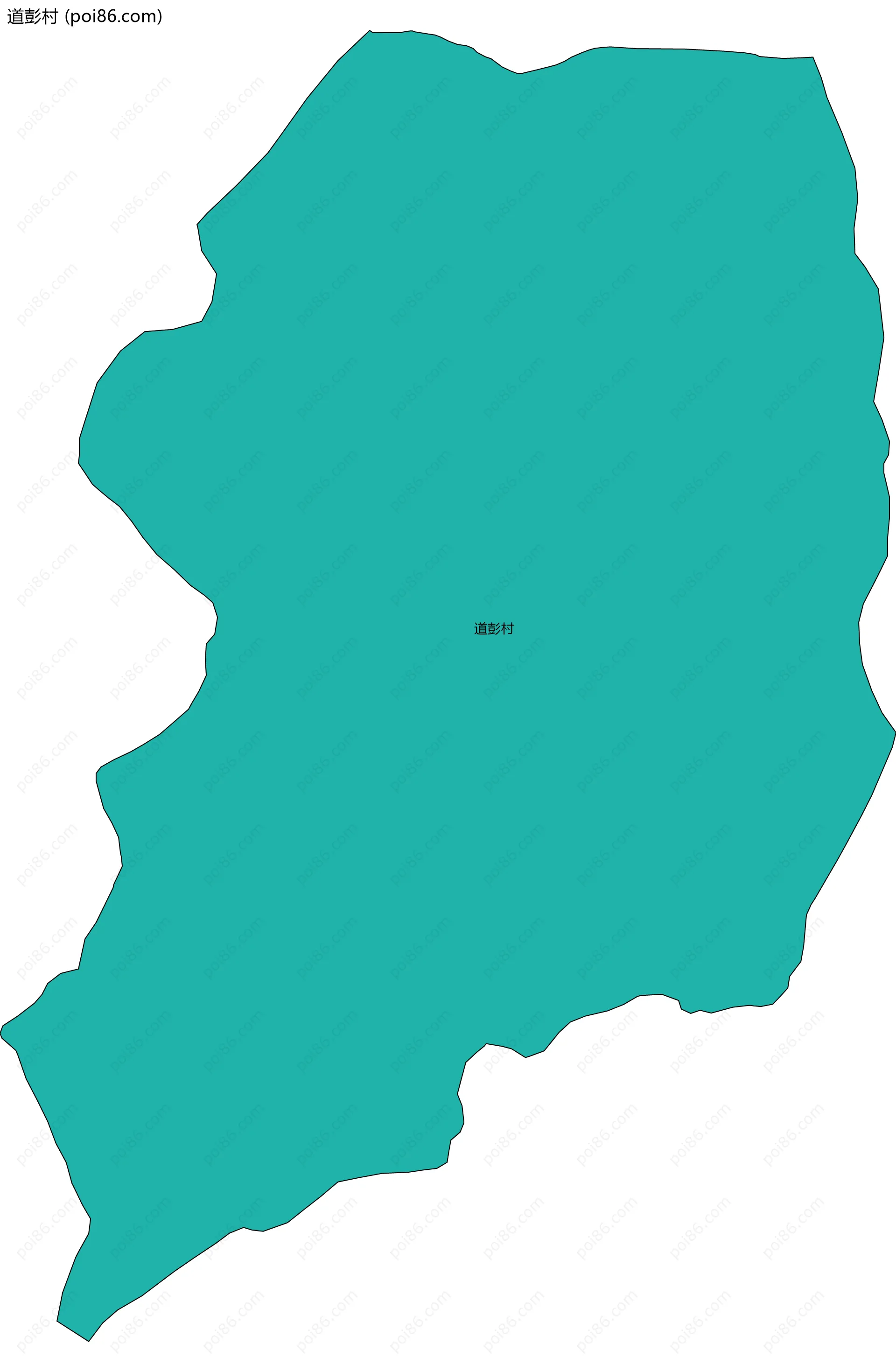 道彭村边界地图