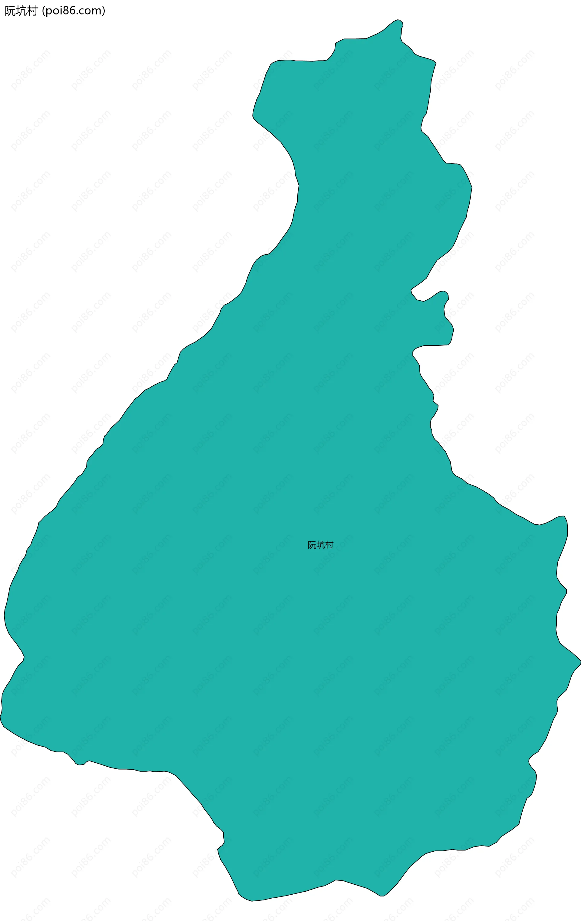 阮坑村边界地图