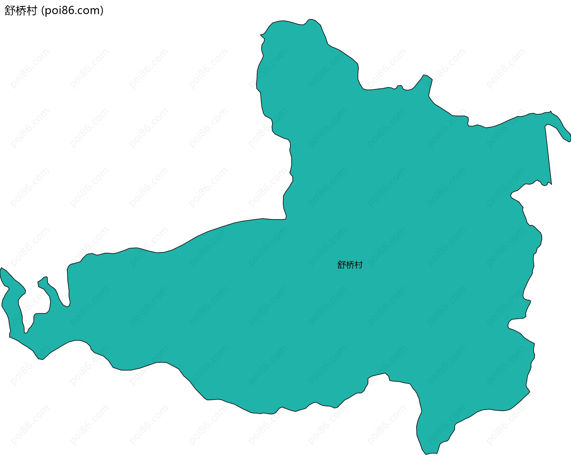 舒桥村边界地图
