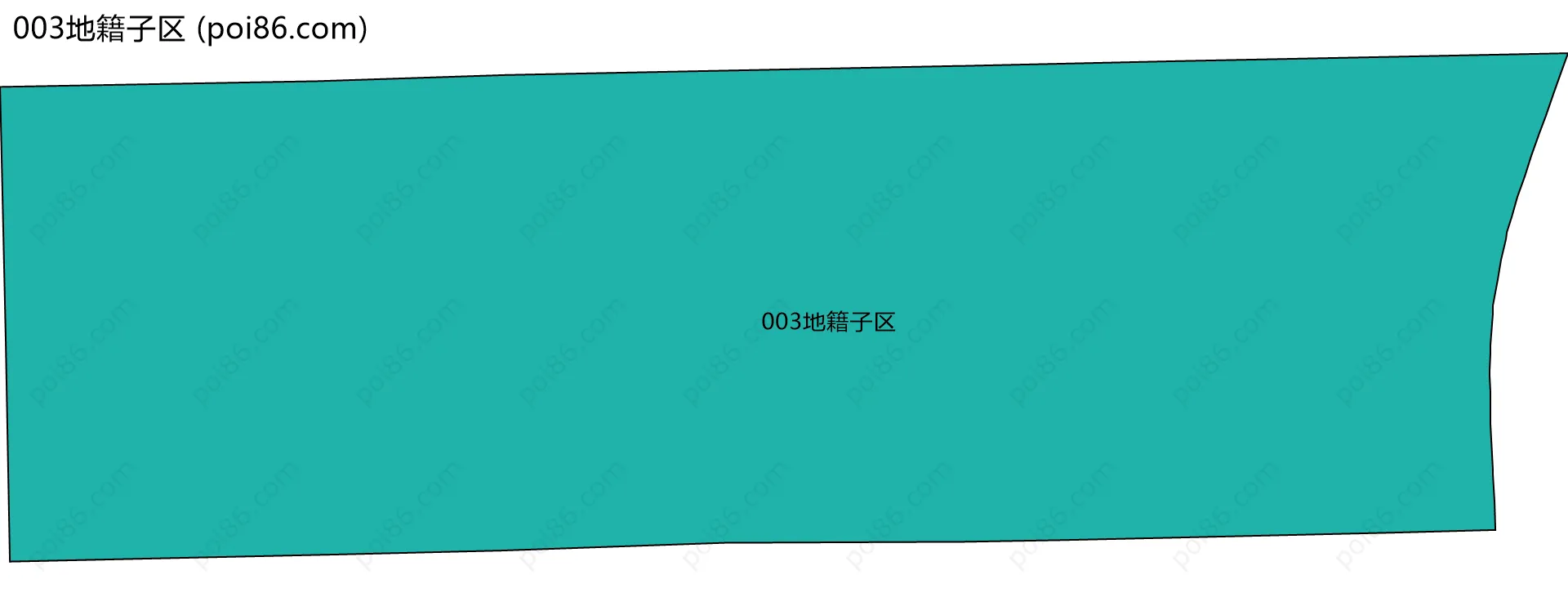 003地籍子区边界地图