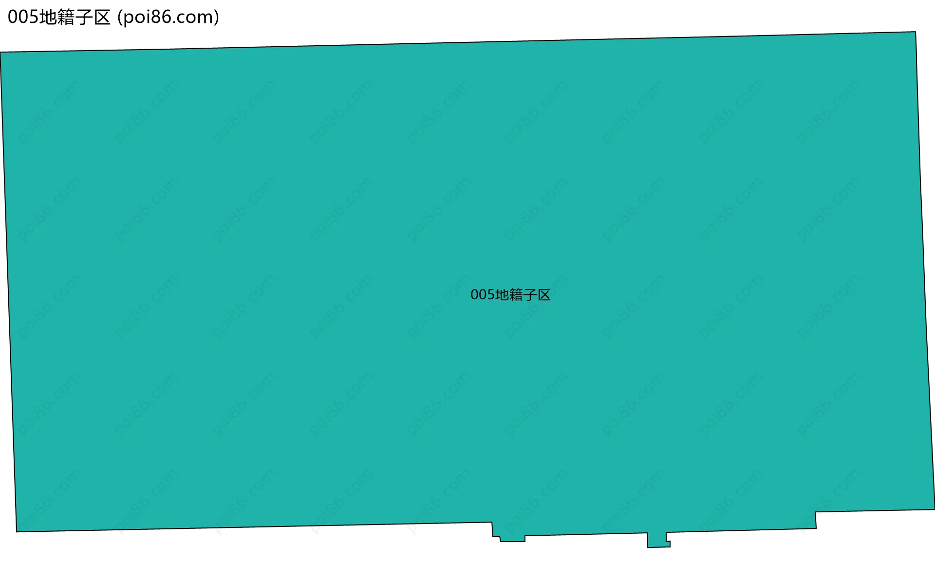 005地籍子区边界地图
