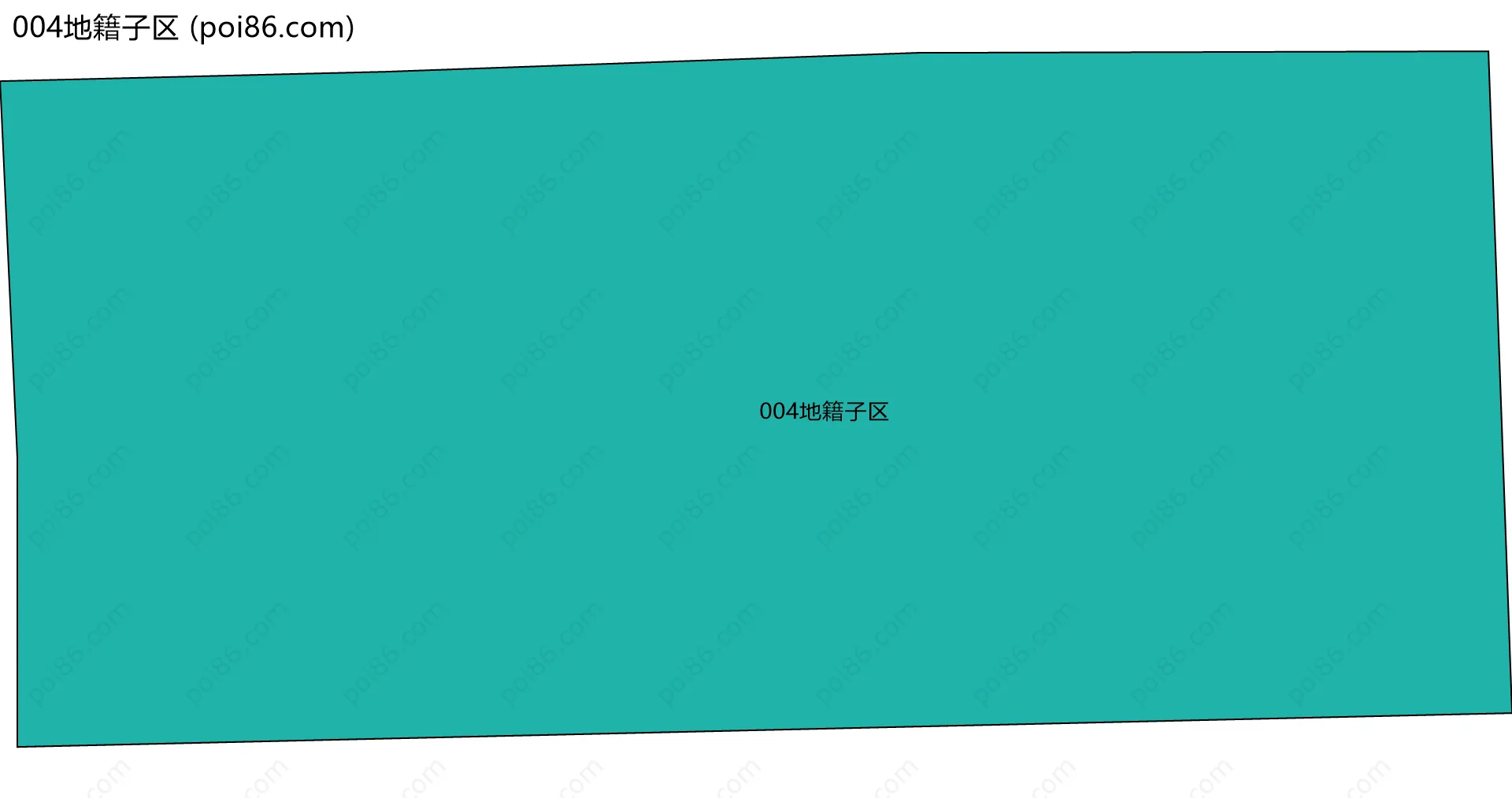 004地籍子区边界地图