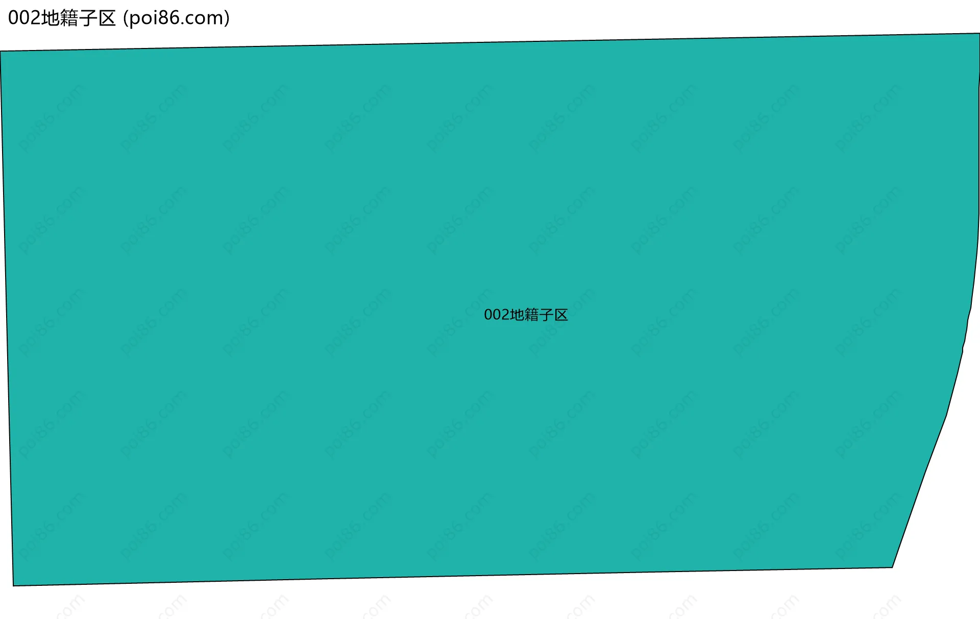 002地籍子区边界地图