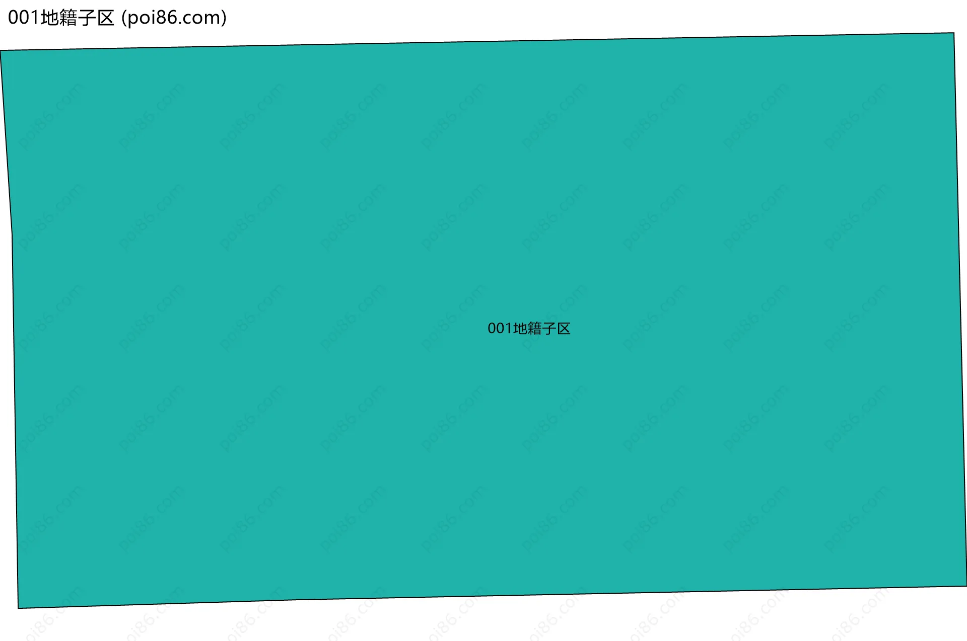 001地籍子区边界地图