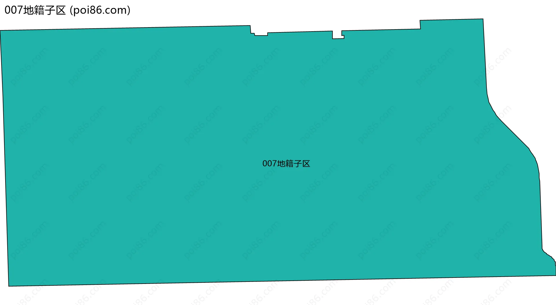 007地籍子区边界地图