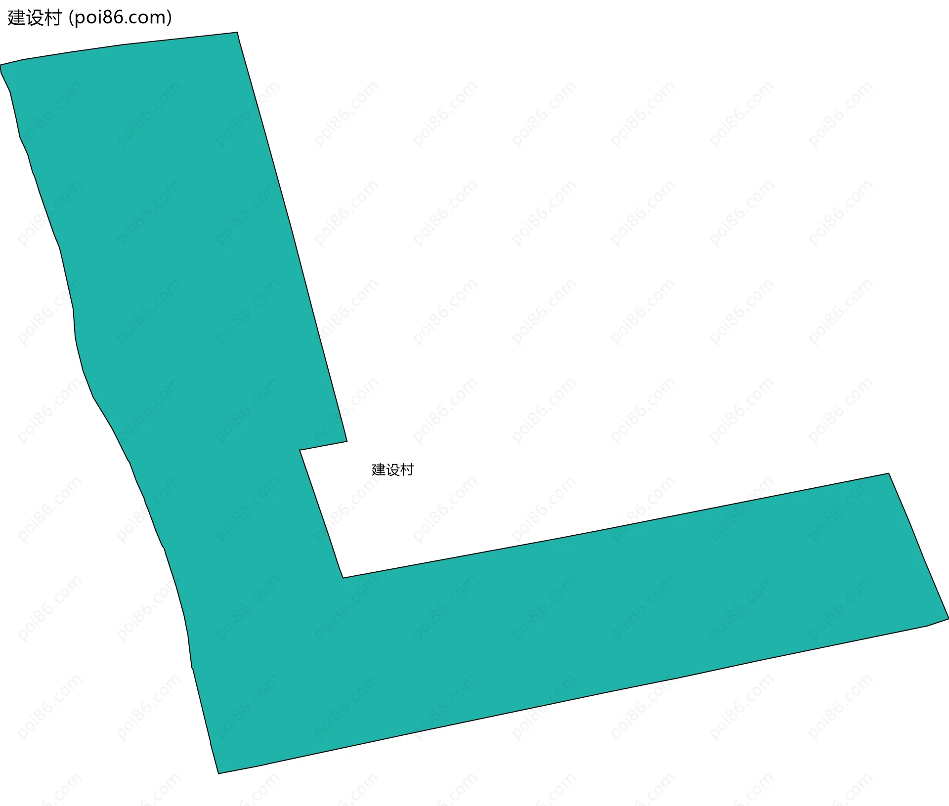 建设村边界地图