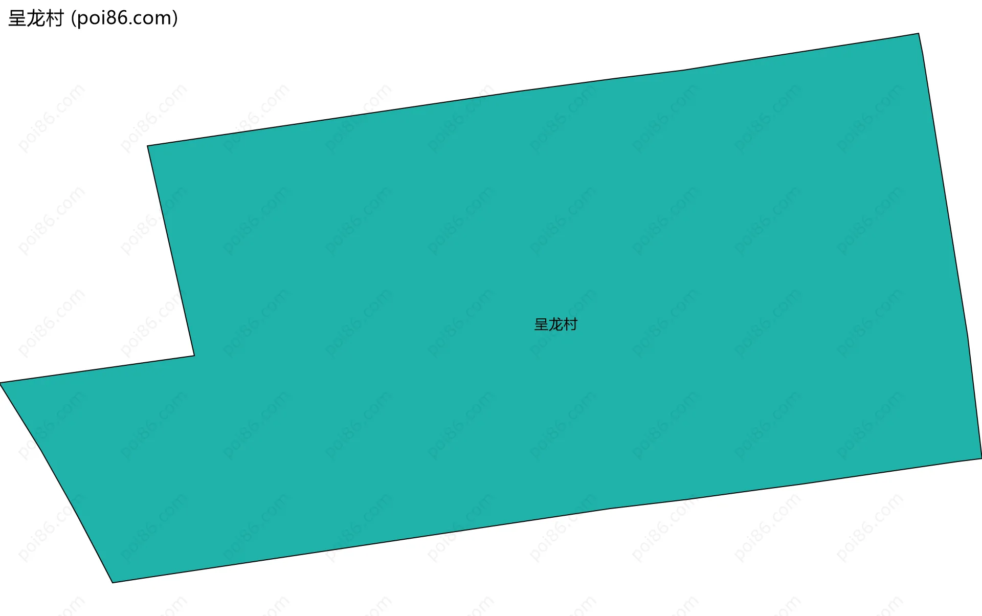 呈龙村边界地图