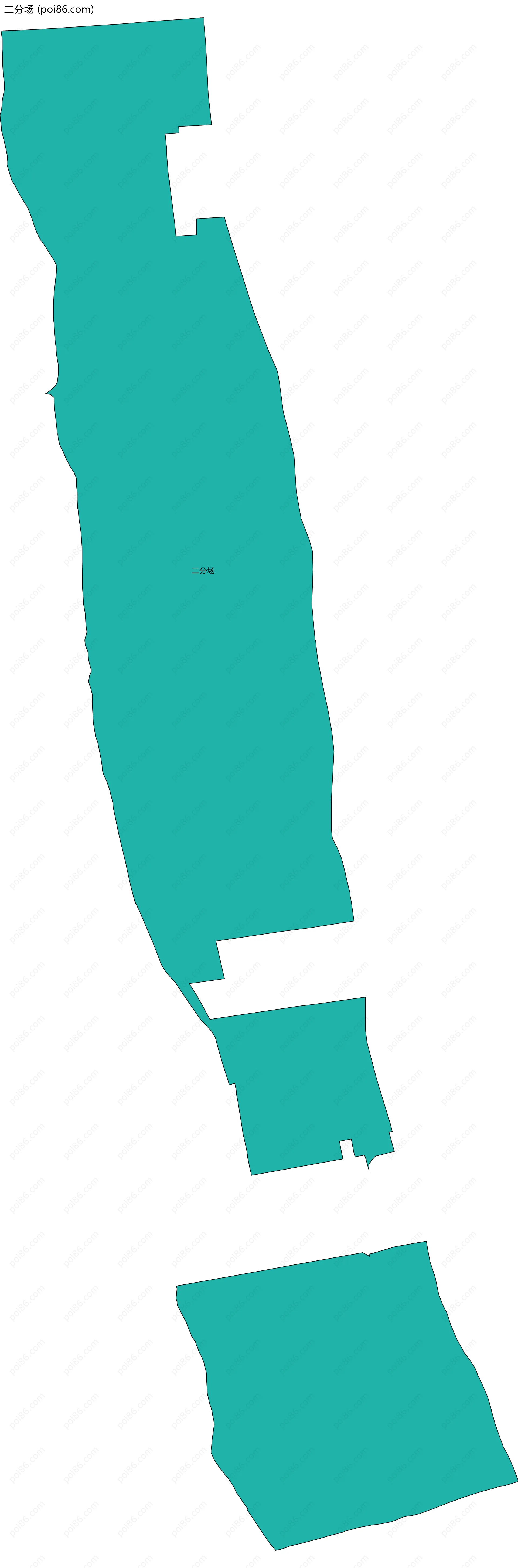 二分场边界地图
