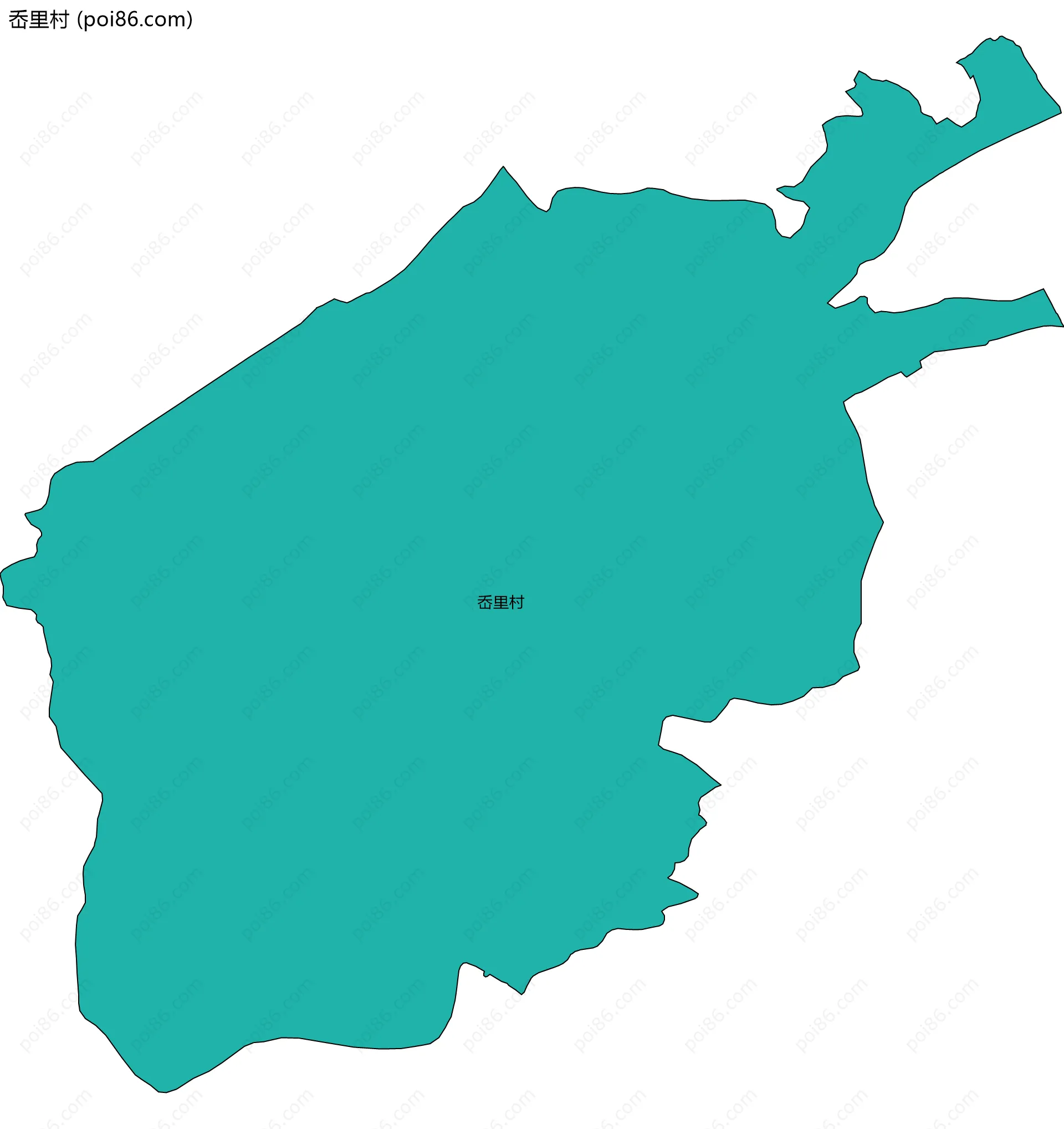 岙里村边界地图