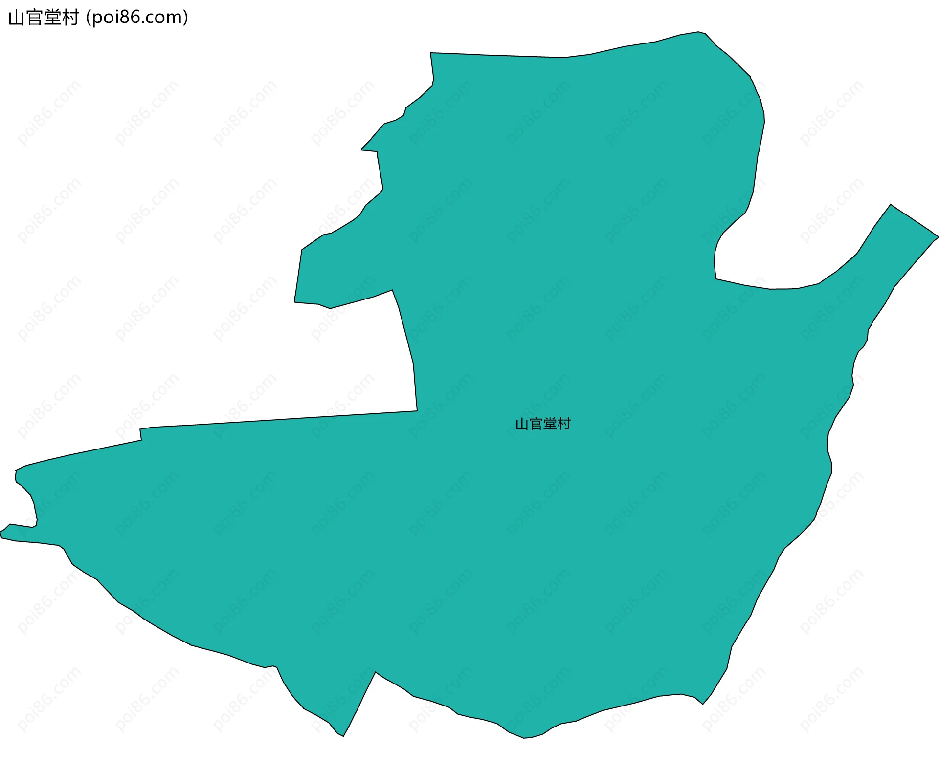 山官堂村边界地图