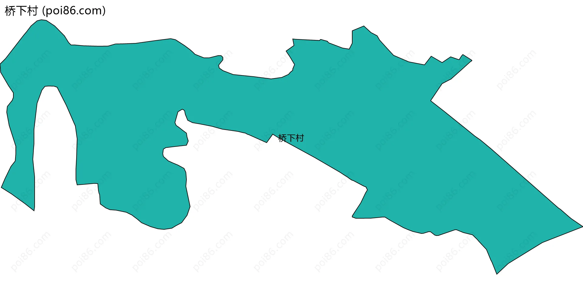 桥下村边界地图
