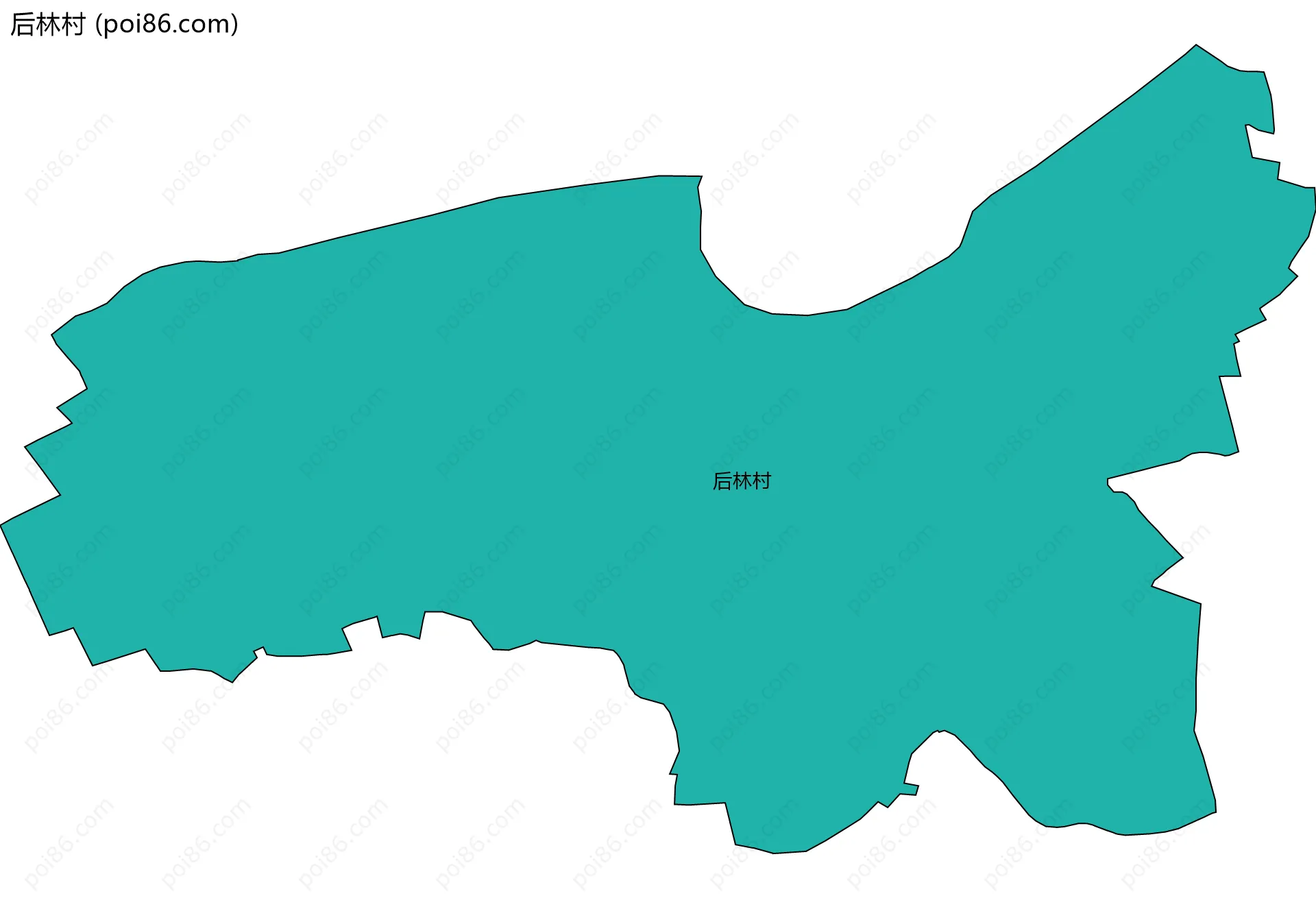 后林村边界地图
