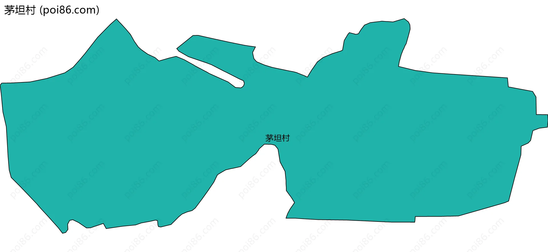 茅坦村边界地图