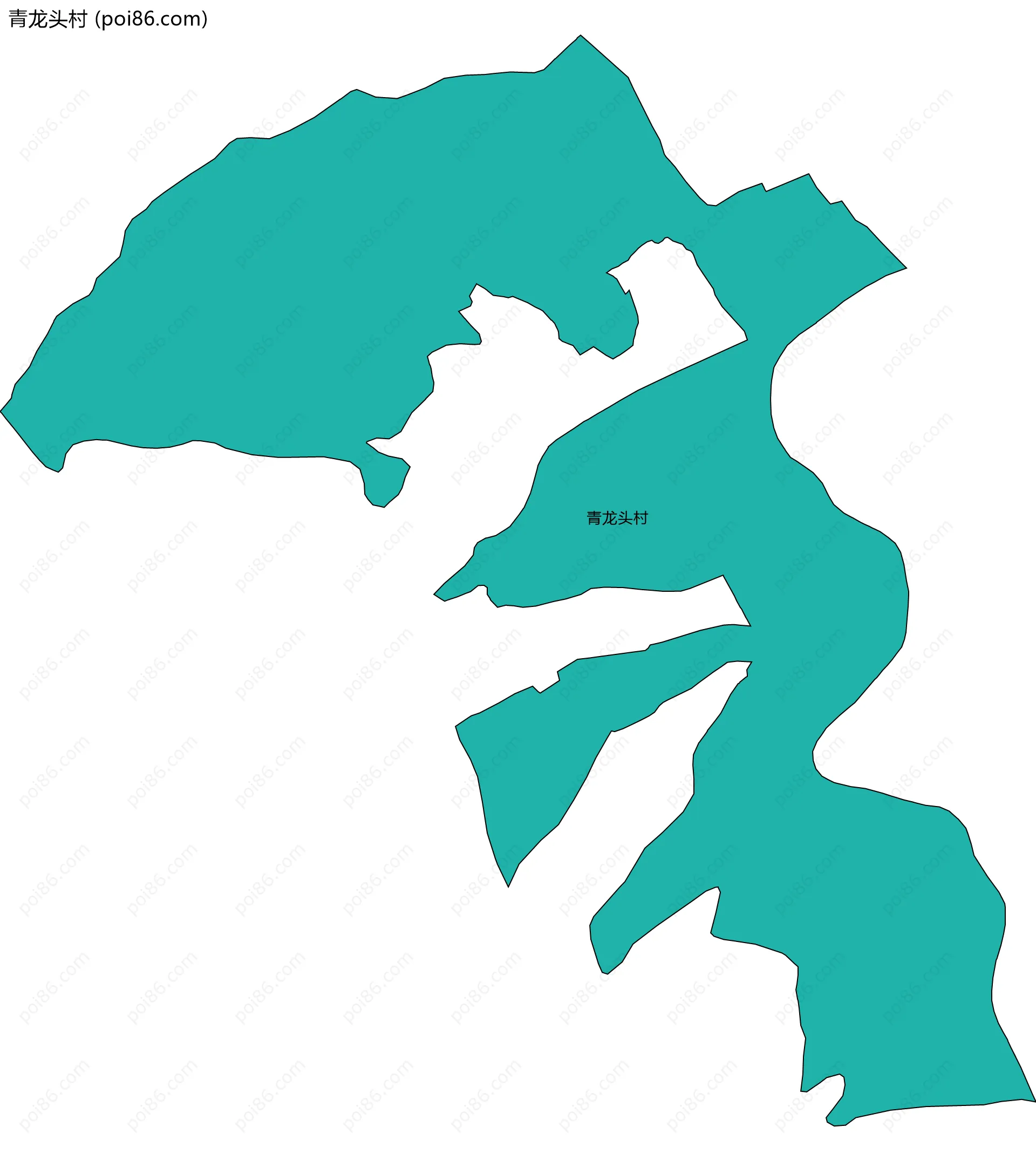 青龙头村边界地图