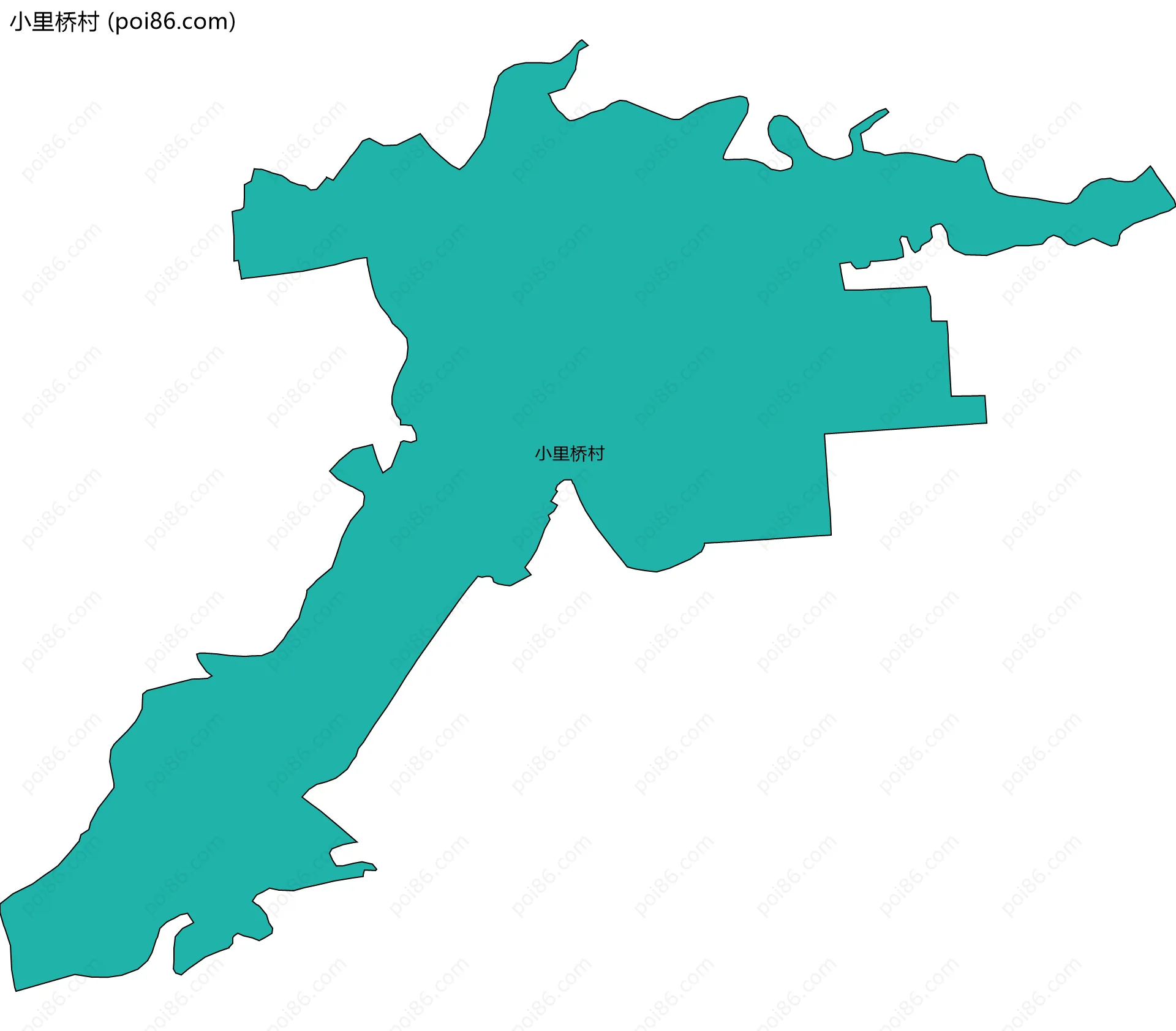 小里桥村边界地图