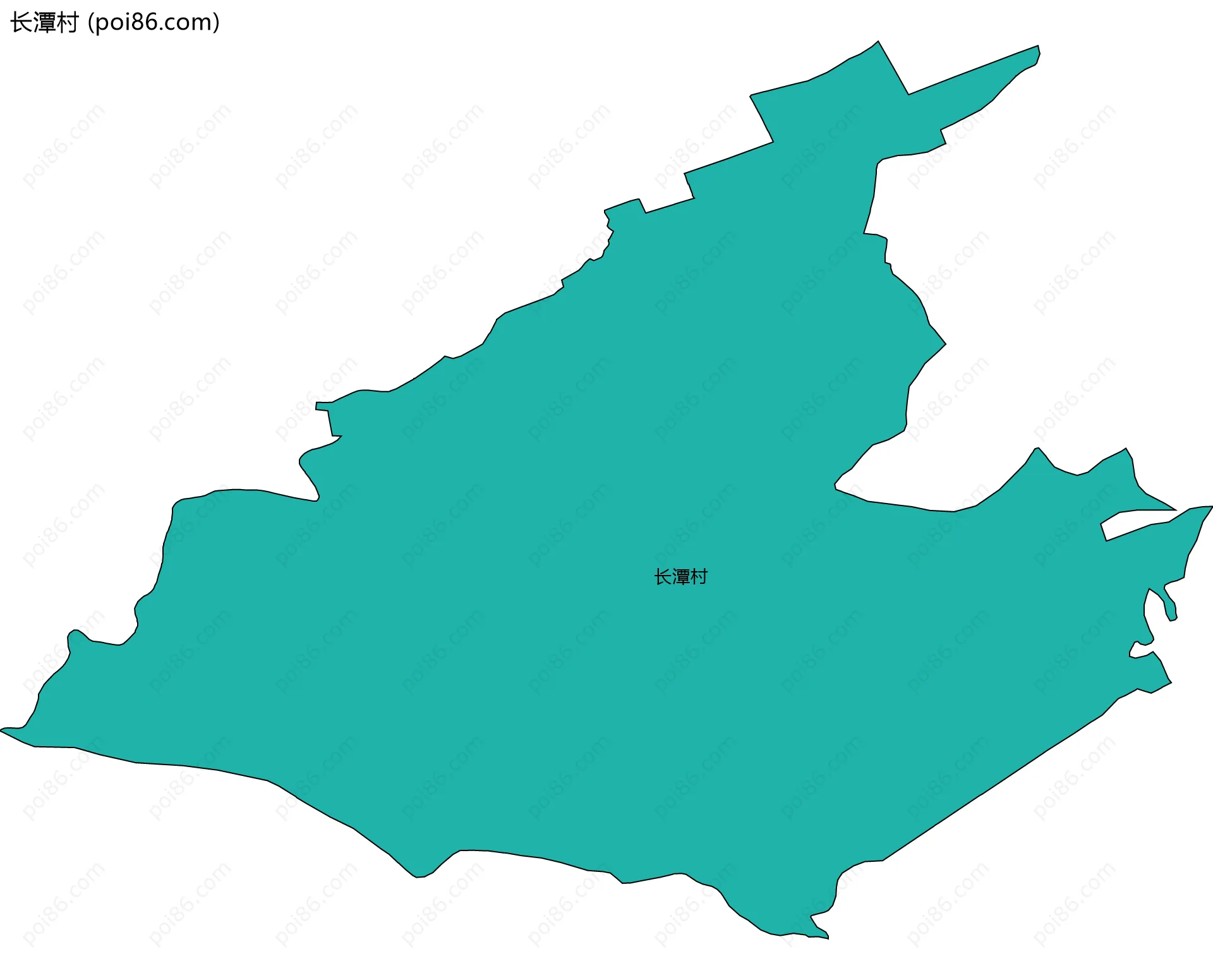 长潭村边界地图