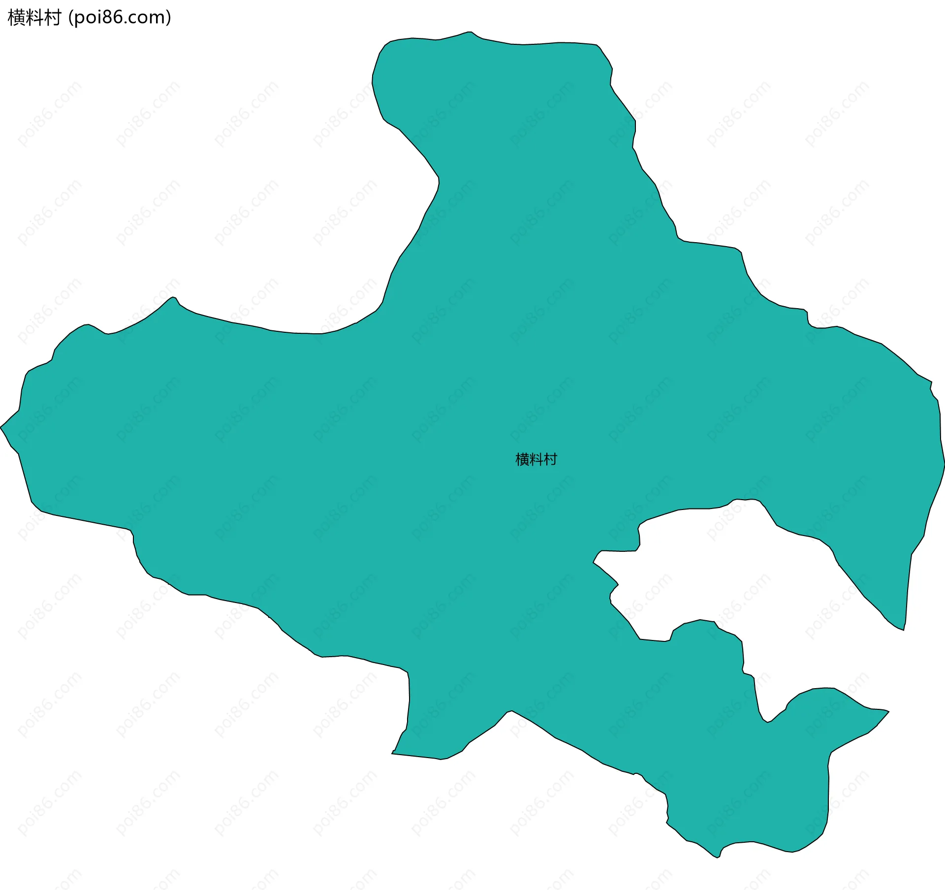 横料村边界地图
