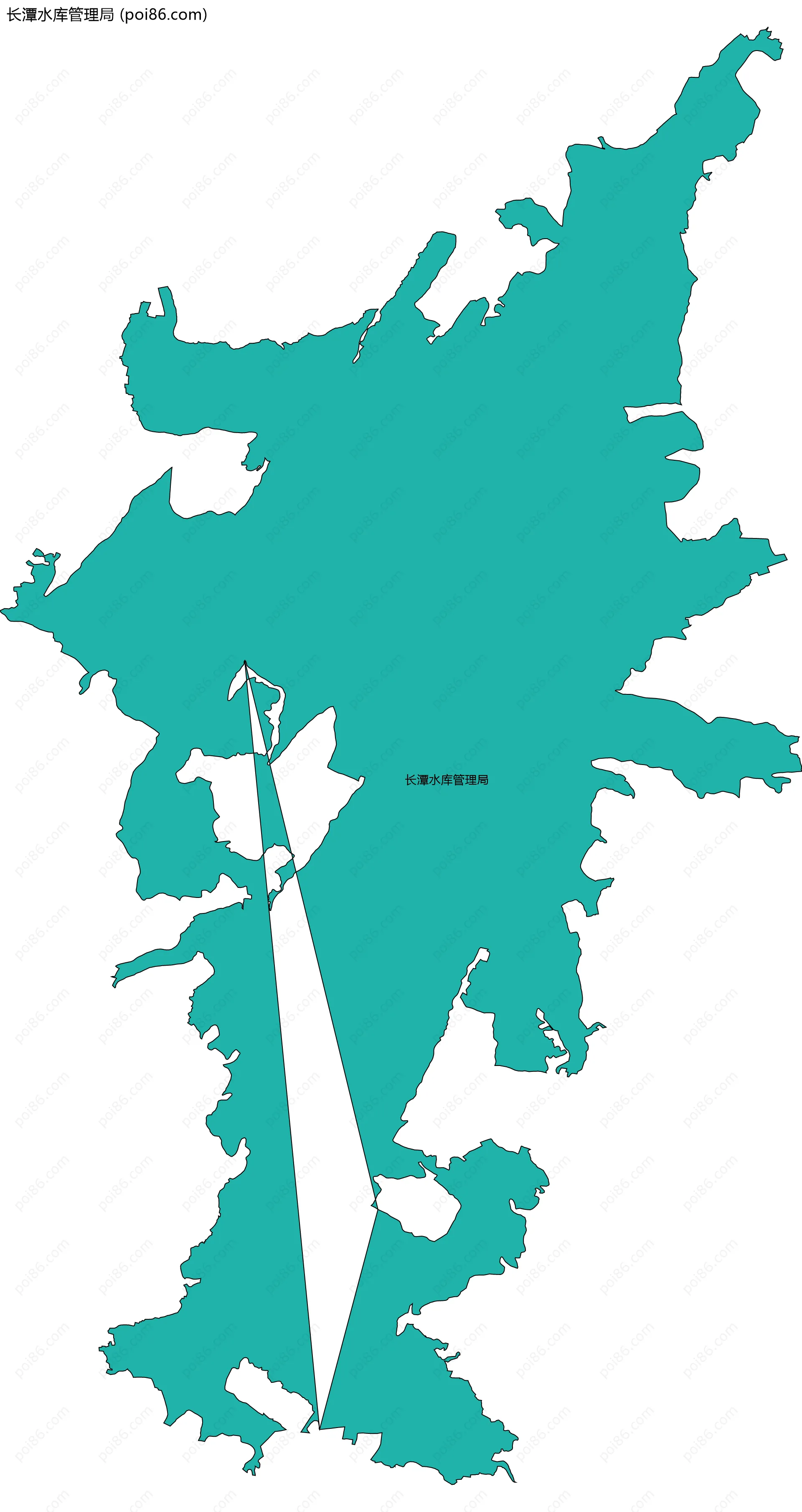 长潭水库管理局边界地图