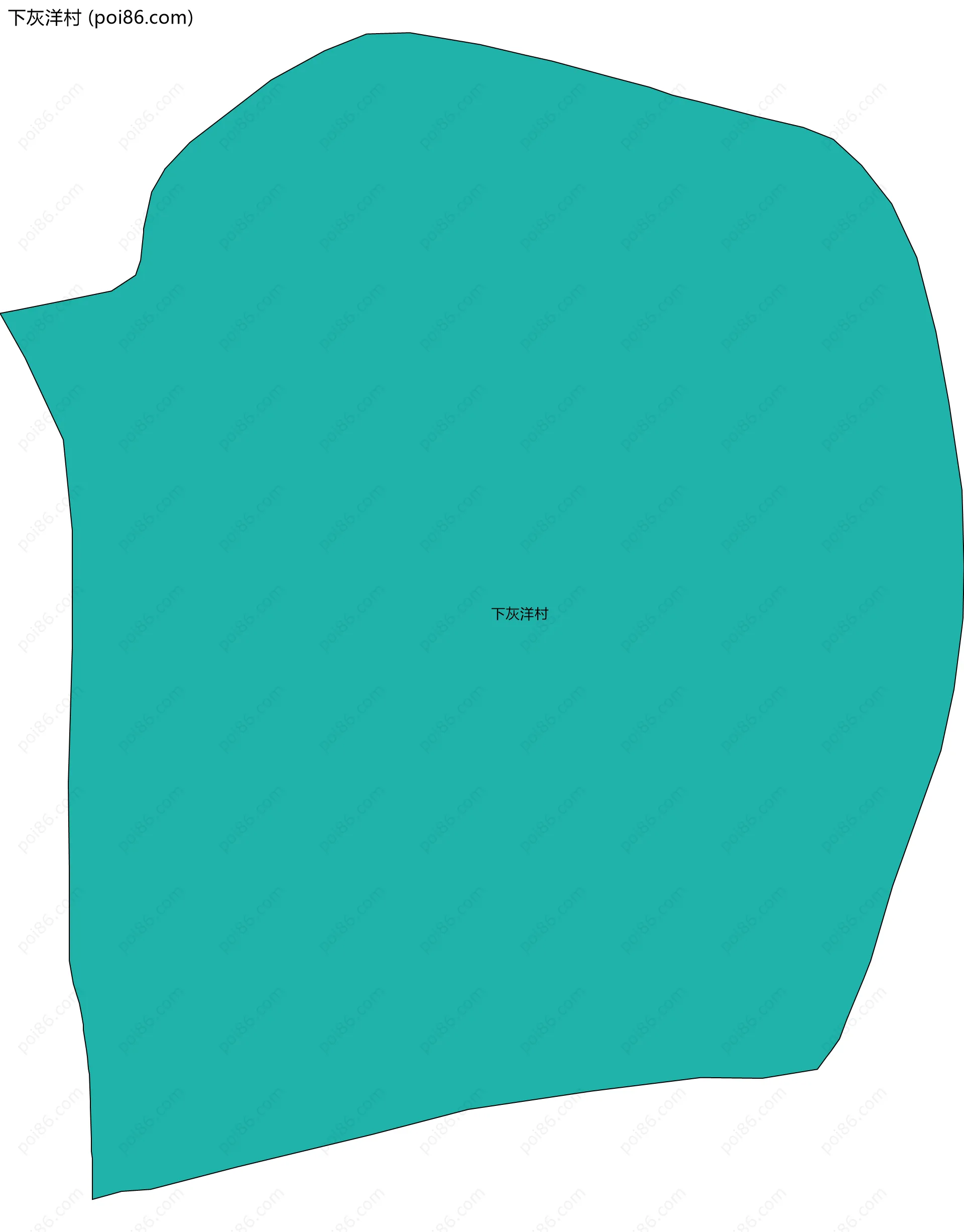 下灰洋村边界地图