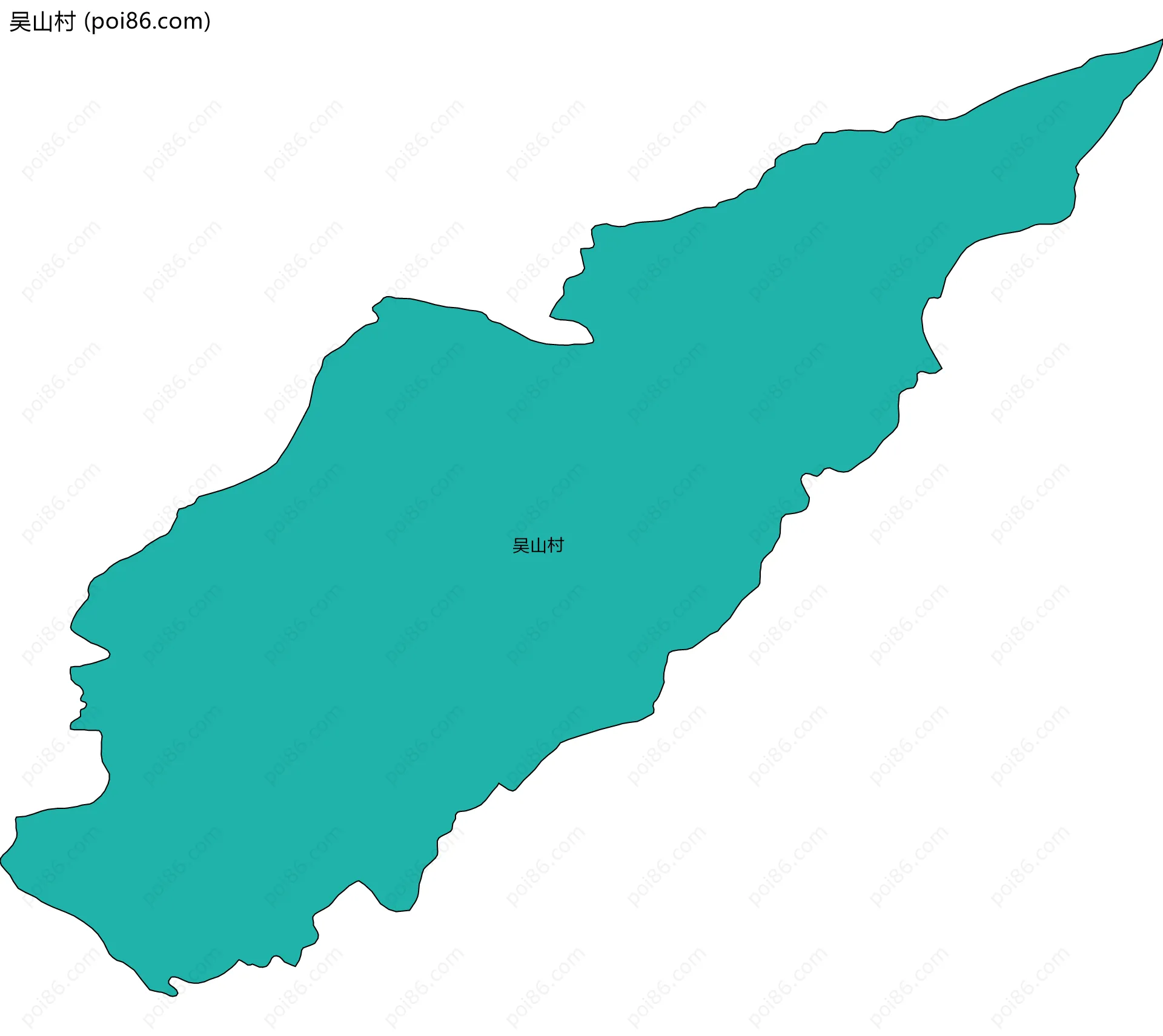 吴山村边界地图