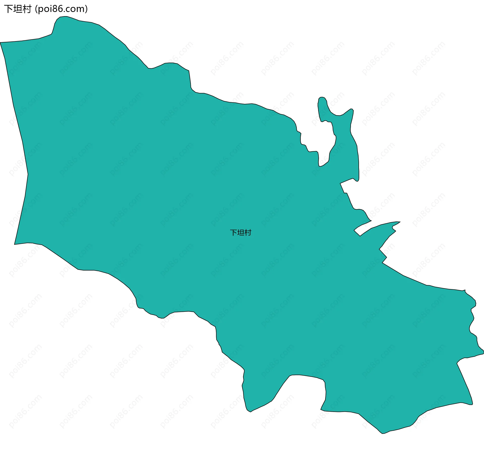 下坦村边界地图