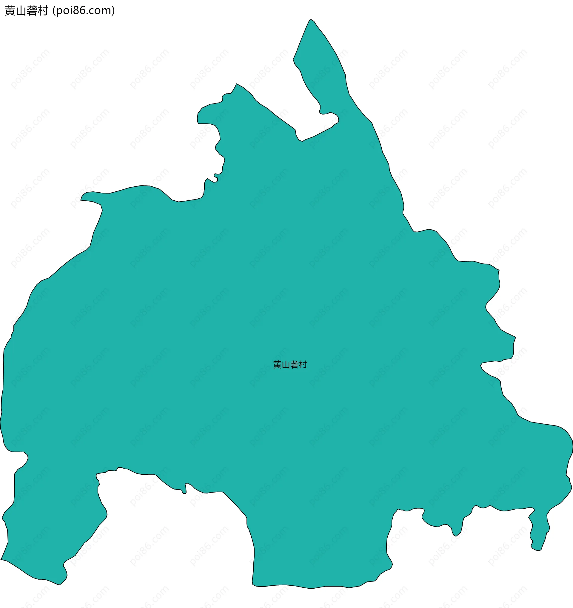 黄山砻村边界地图