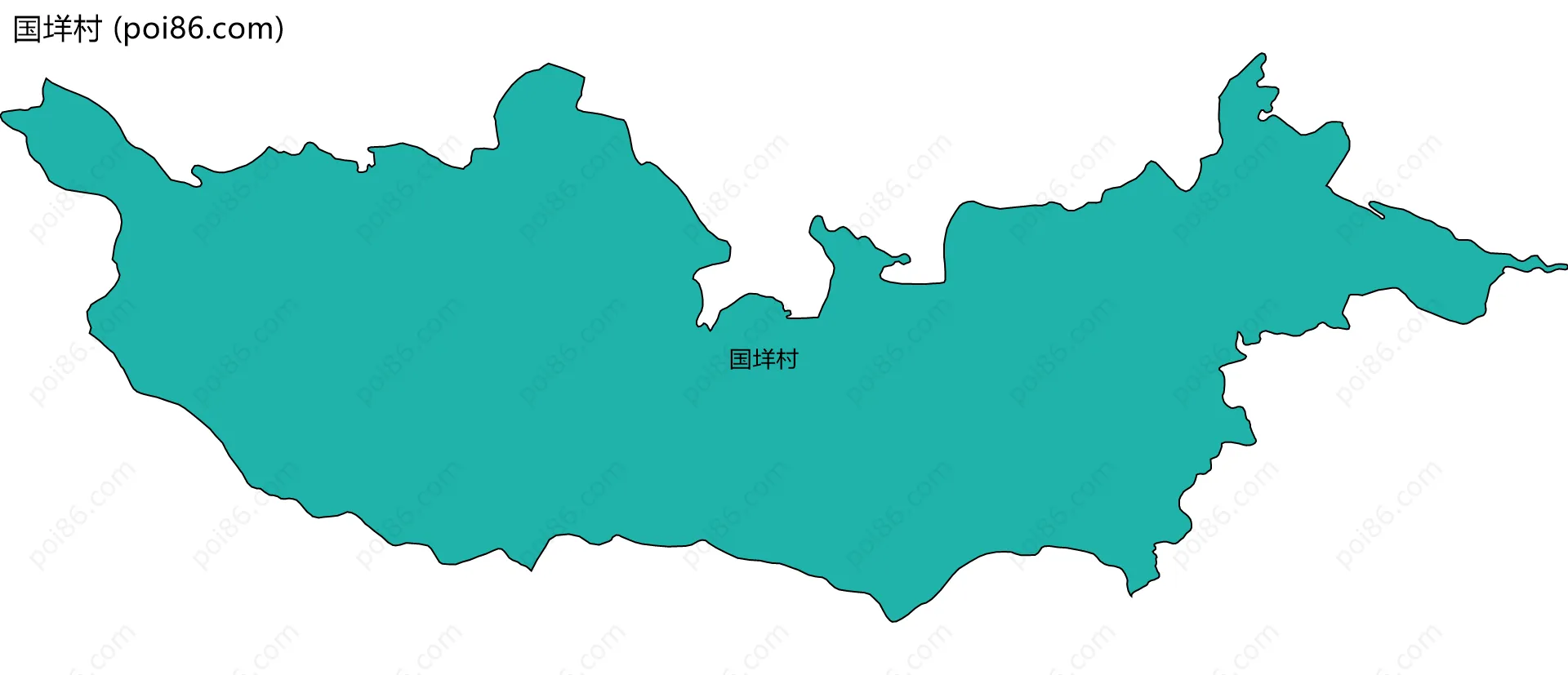 国垟村边界地图