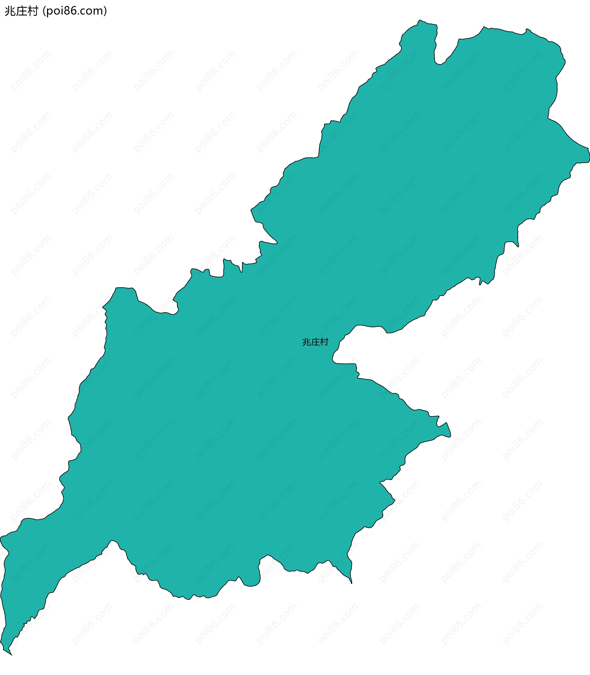兆庄村边界地图