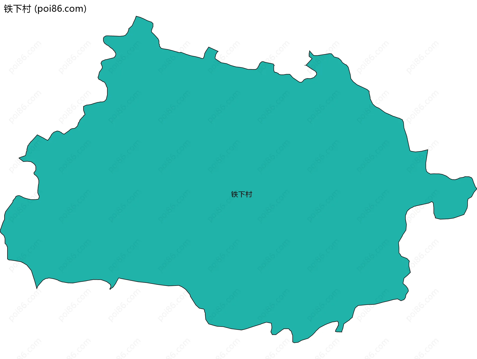 铁下村边界地图