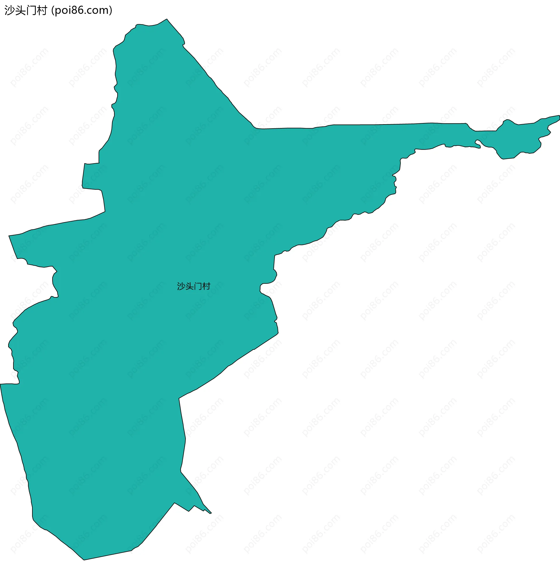 沙头门村边界地图