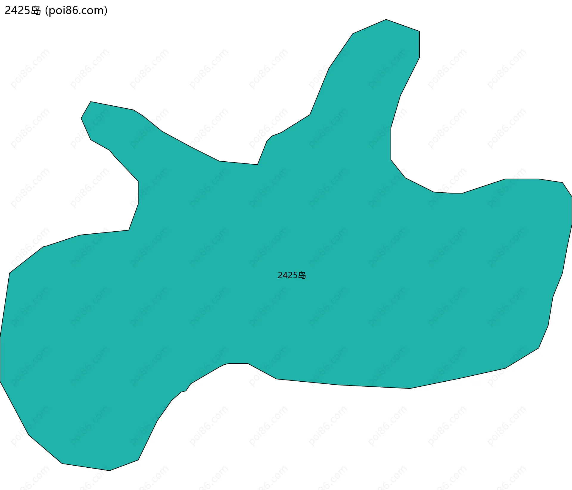 2425岛边界地图