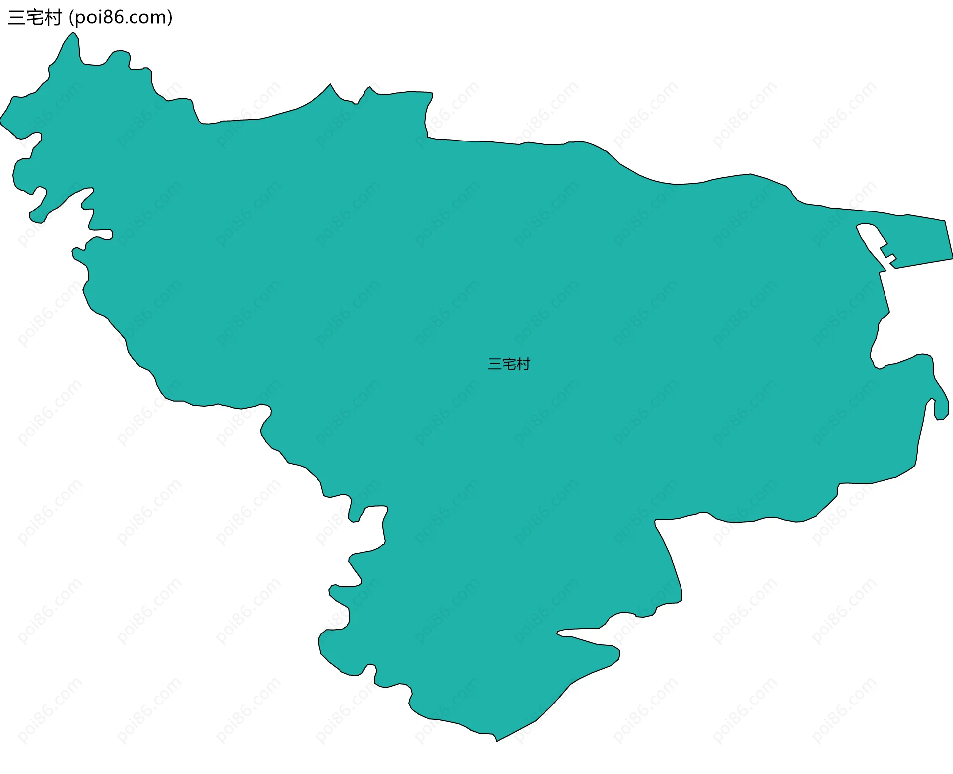 三宅村边界地图