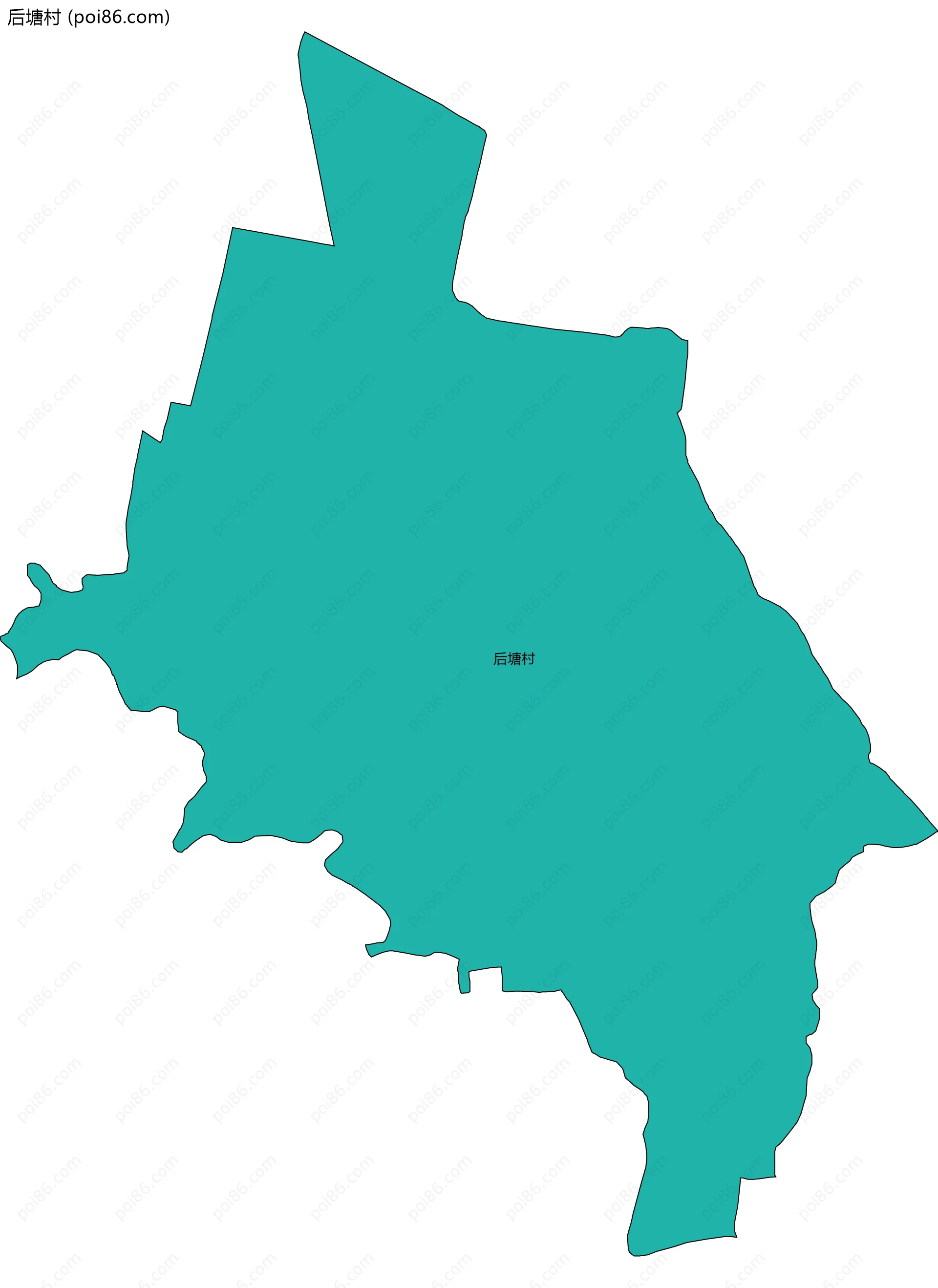 后塘村边界地图