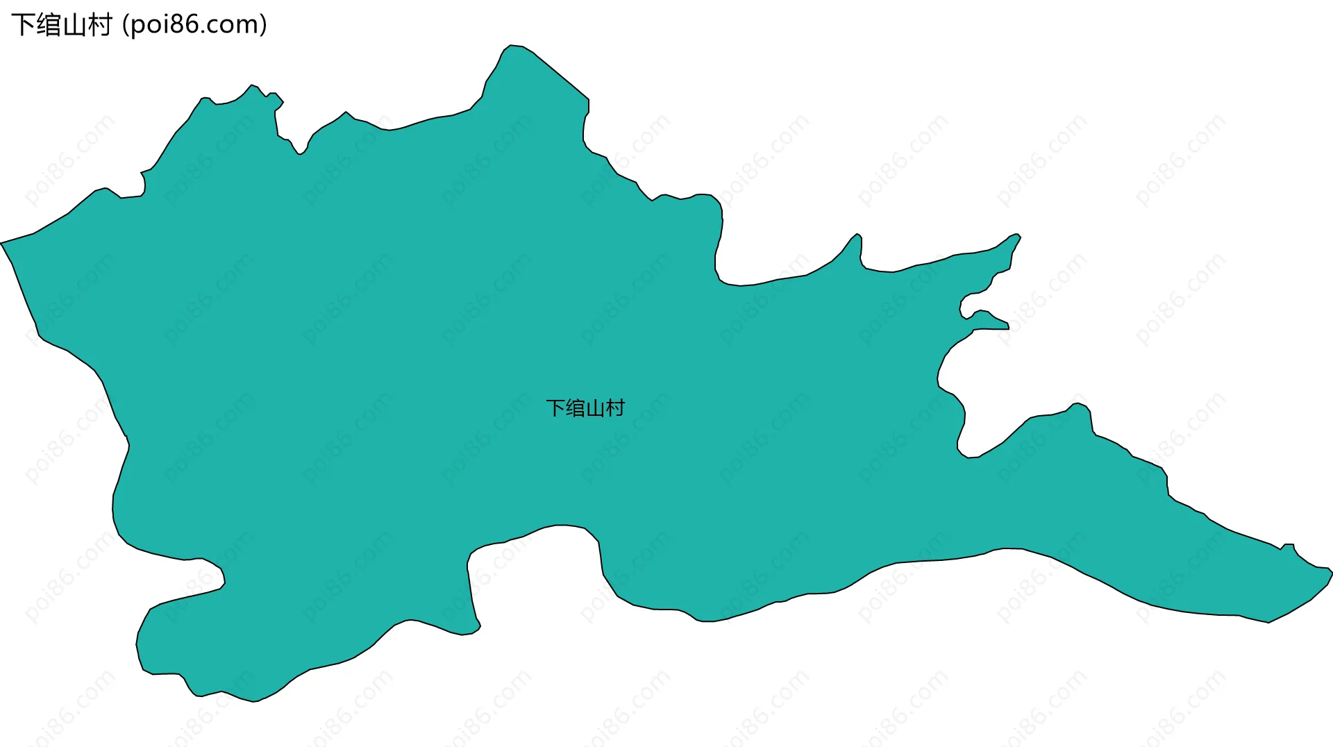 下绾山村边界地图