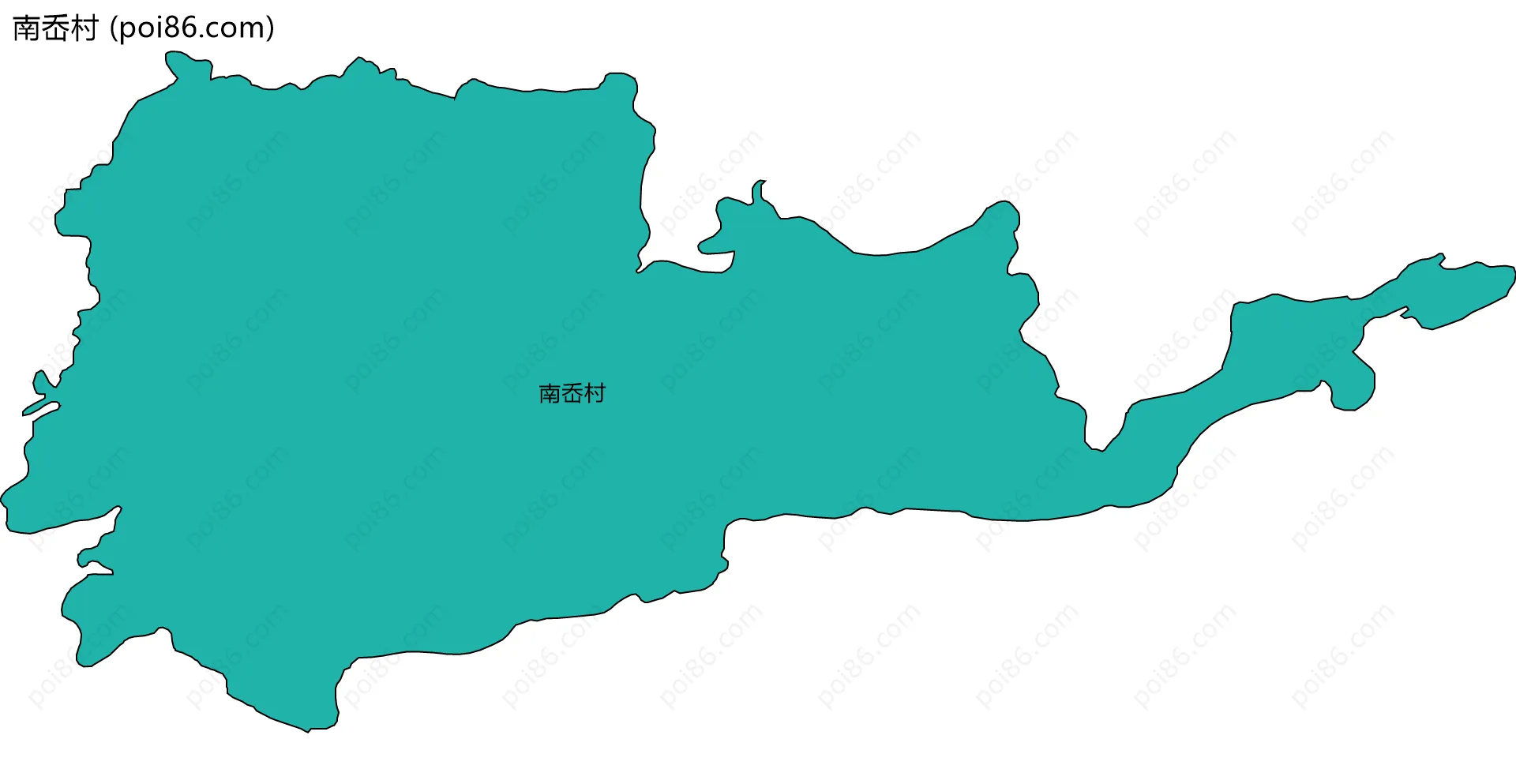 南岙村边界地图