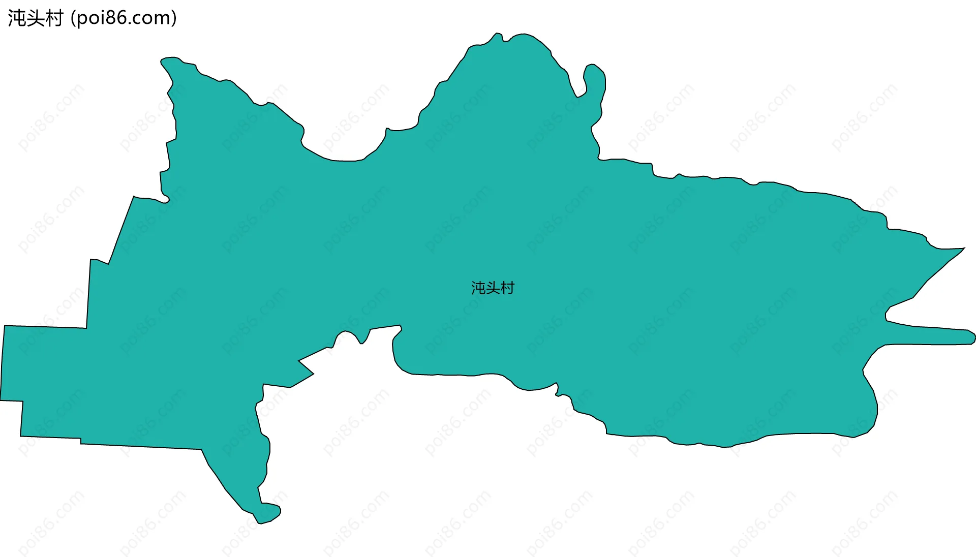 沌头村边界地图