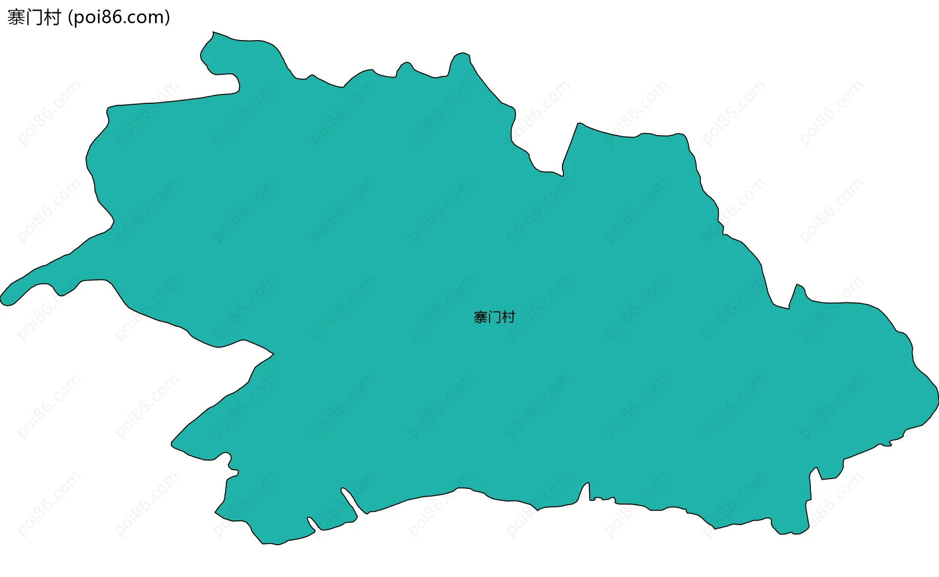 寨门村边界地图