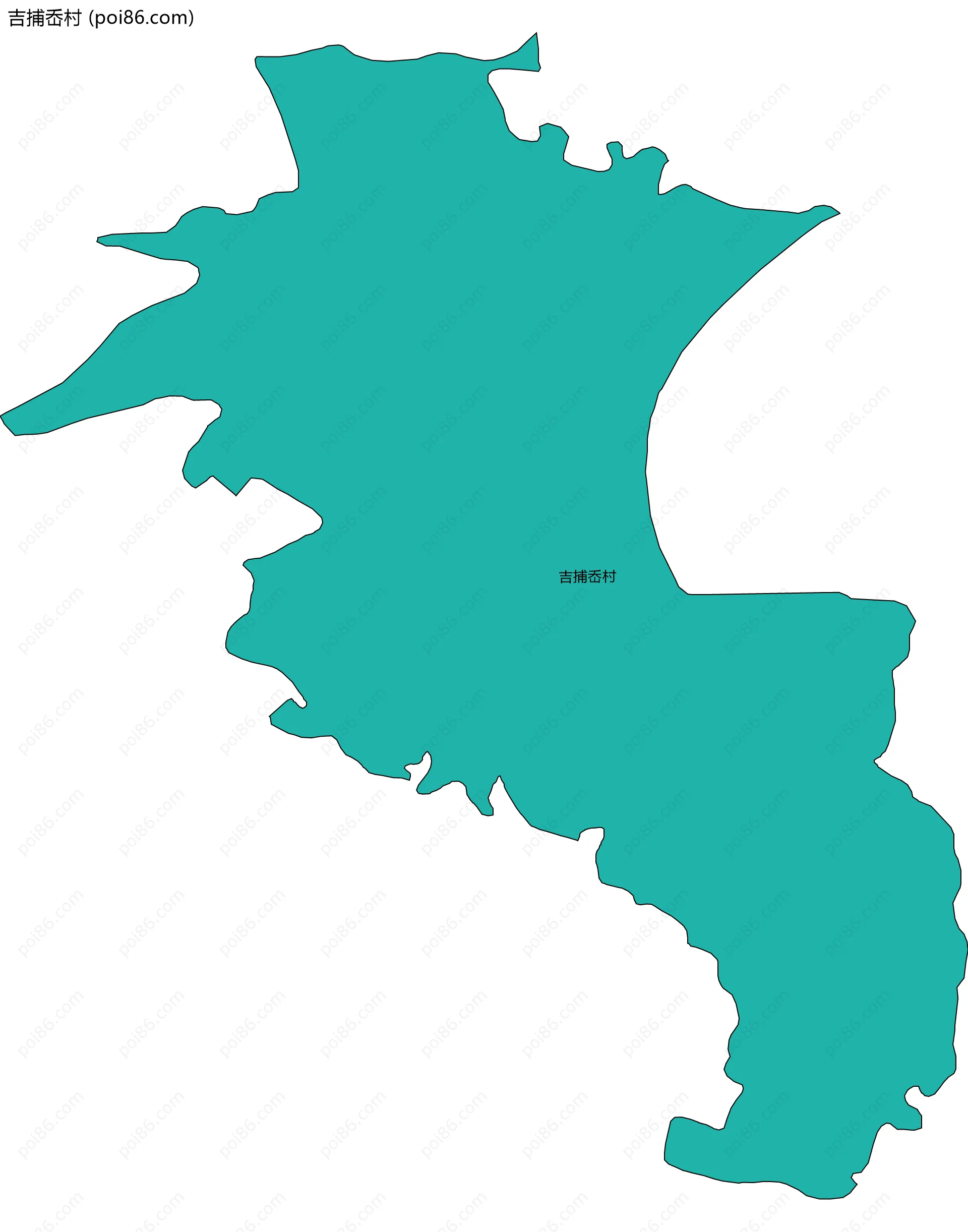 吉捕岙村边界地图