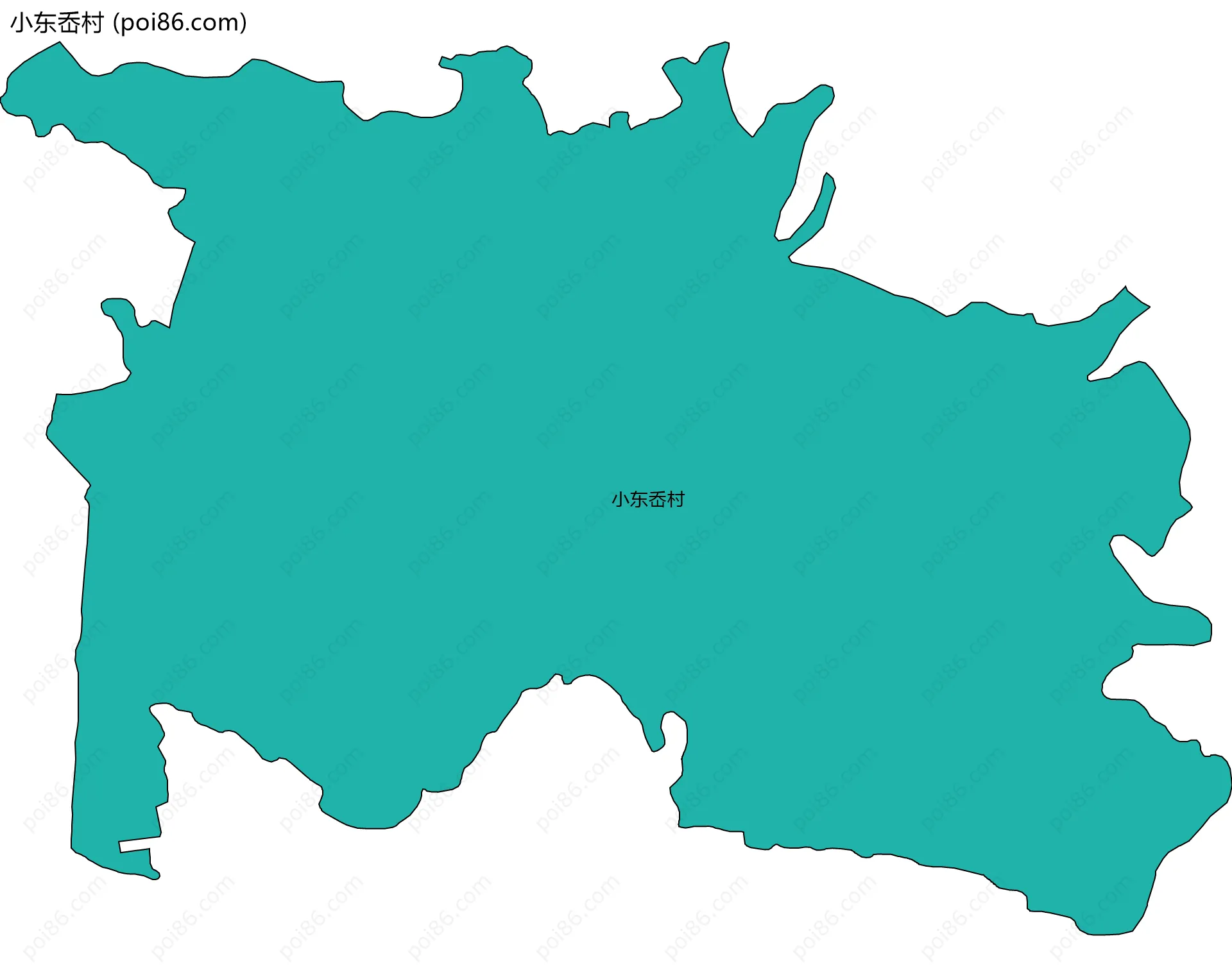 小东岙村边界地图