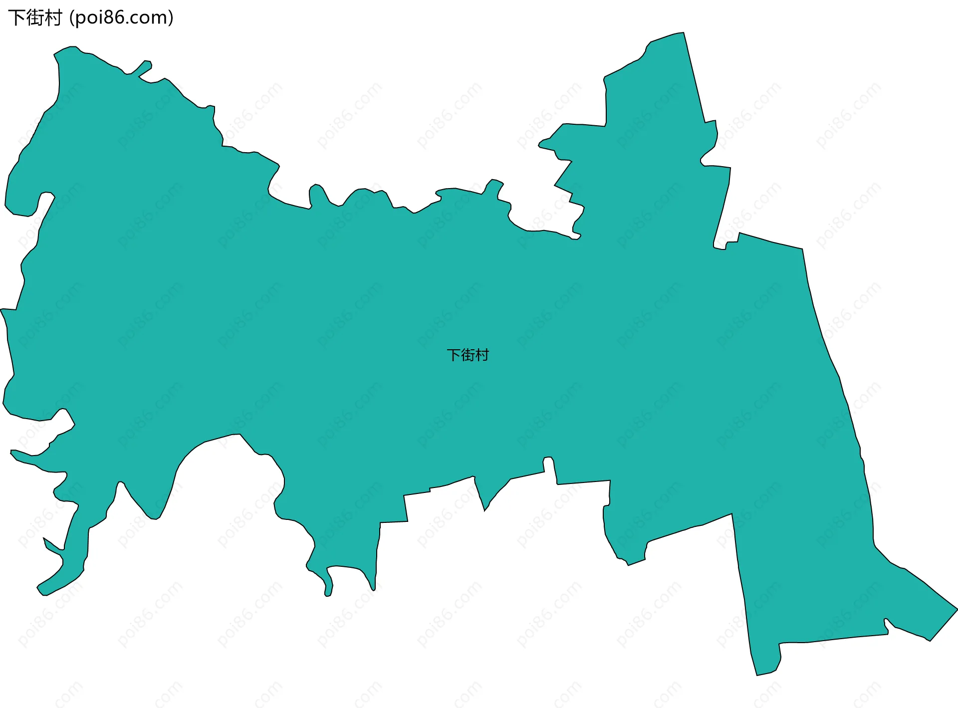 下街村边界地图