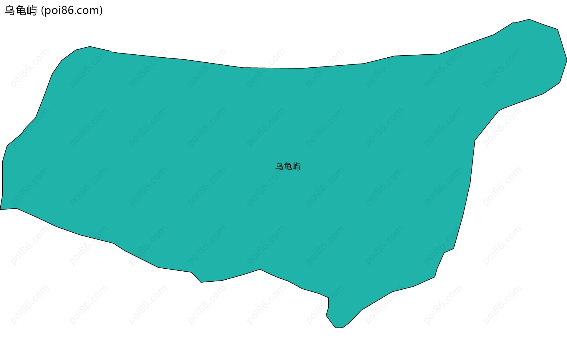 乌龟屿边界地图