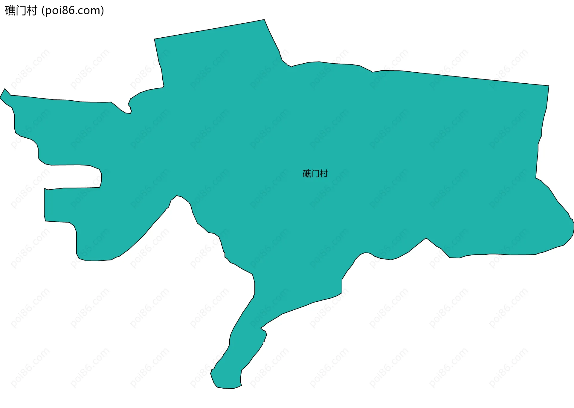 礁门村边界地图