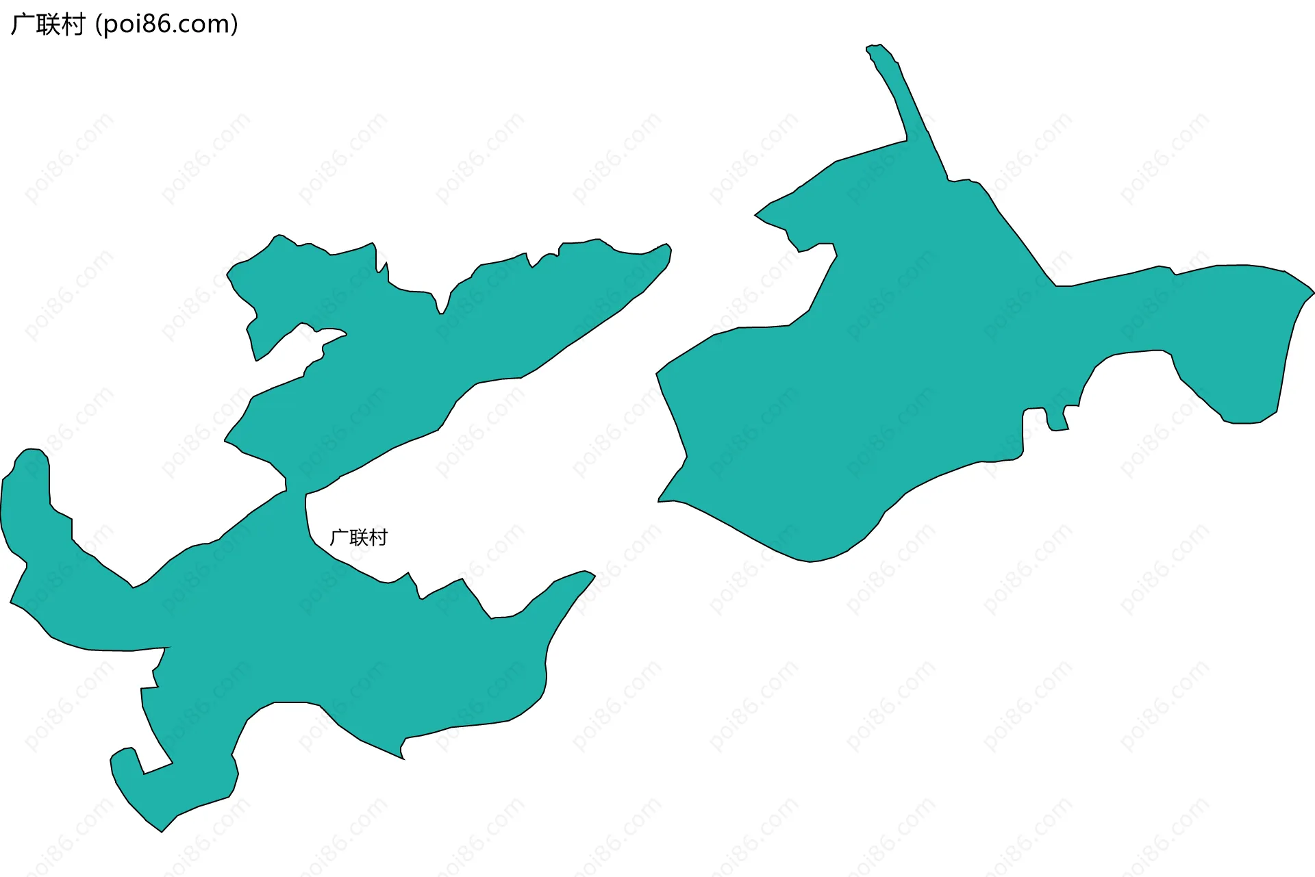 广联村边界地图