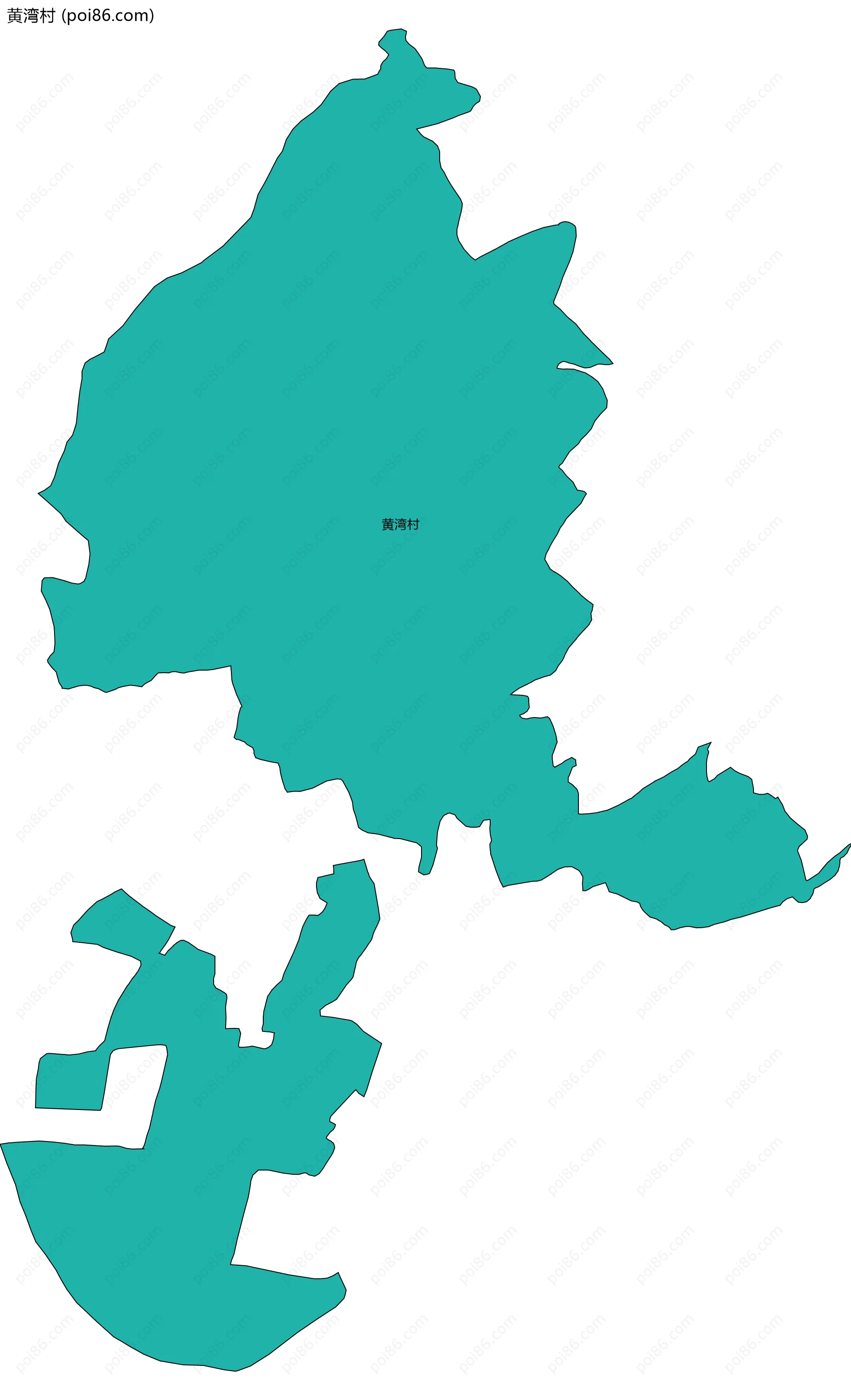 黄湾村边界地图