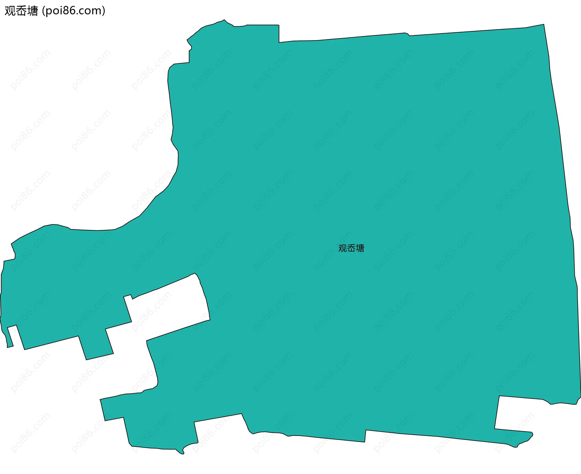 观岙塘边界地图