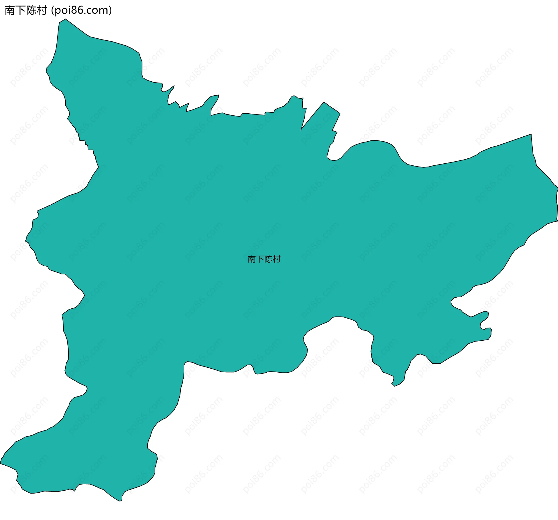 南下陈村边界地图