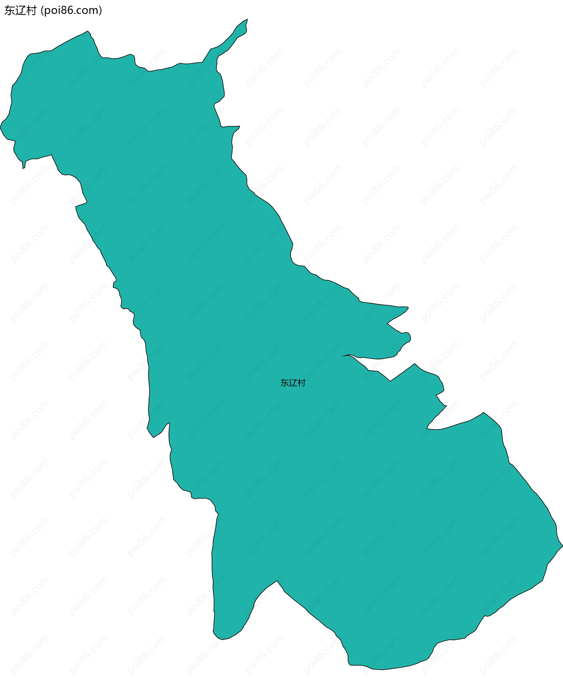 东辽村边界地图