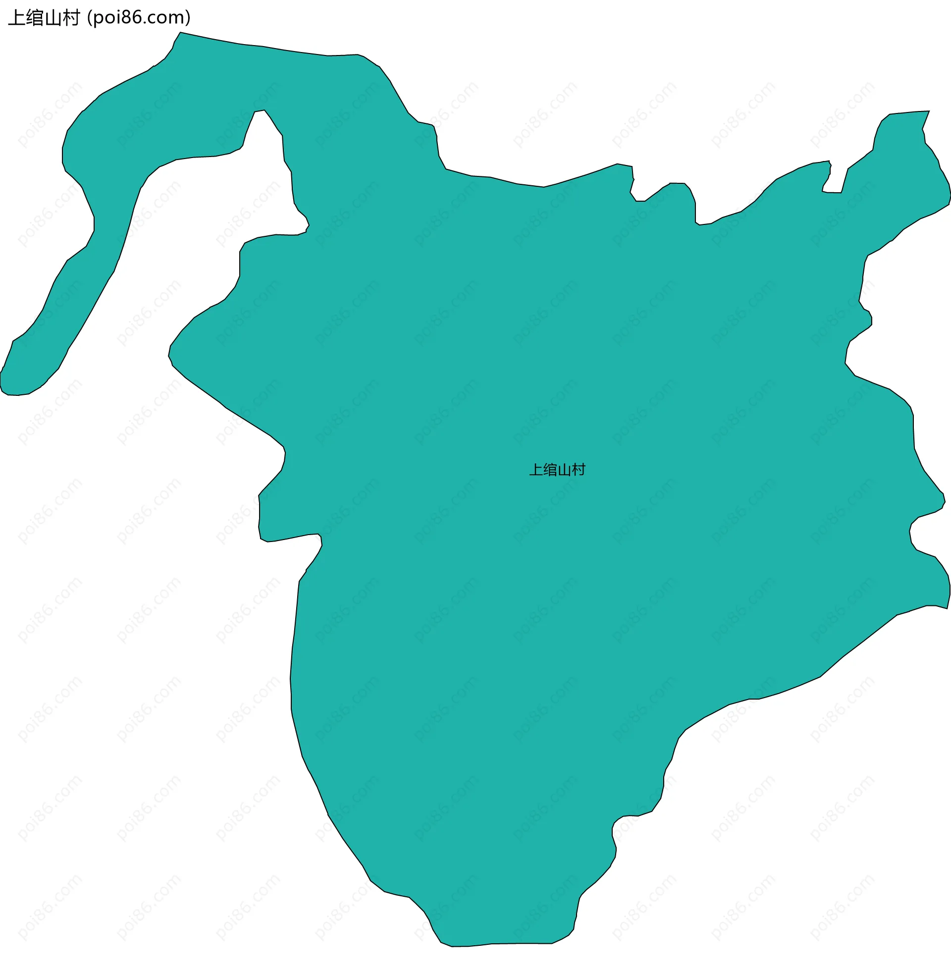 上绾山村边界地图